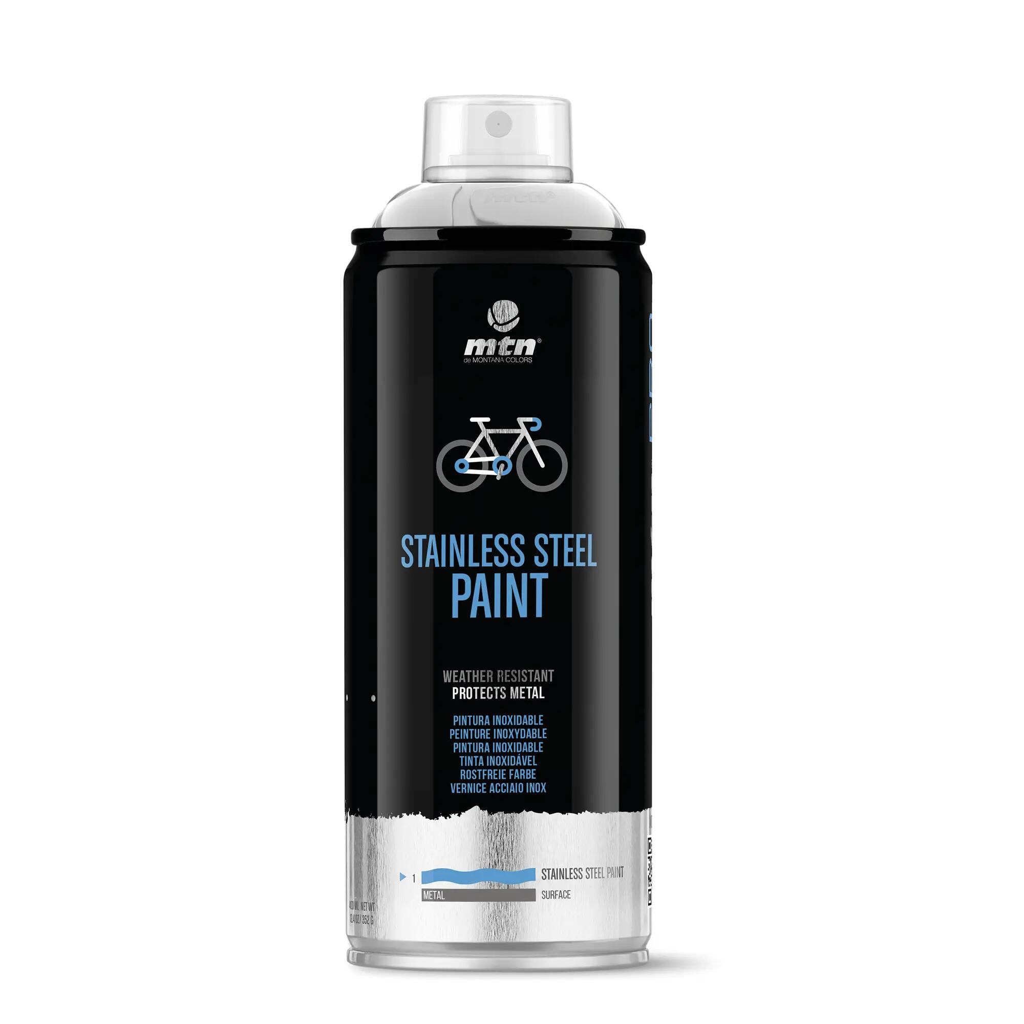 Spray pintura inoxidable pro montana 400ml