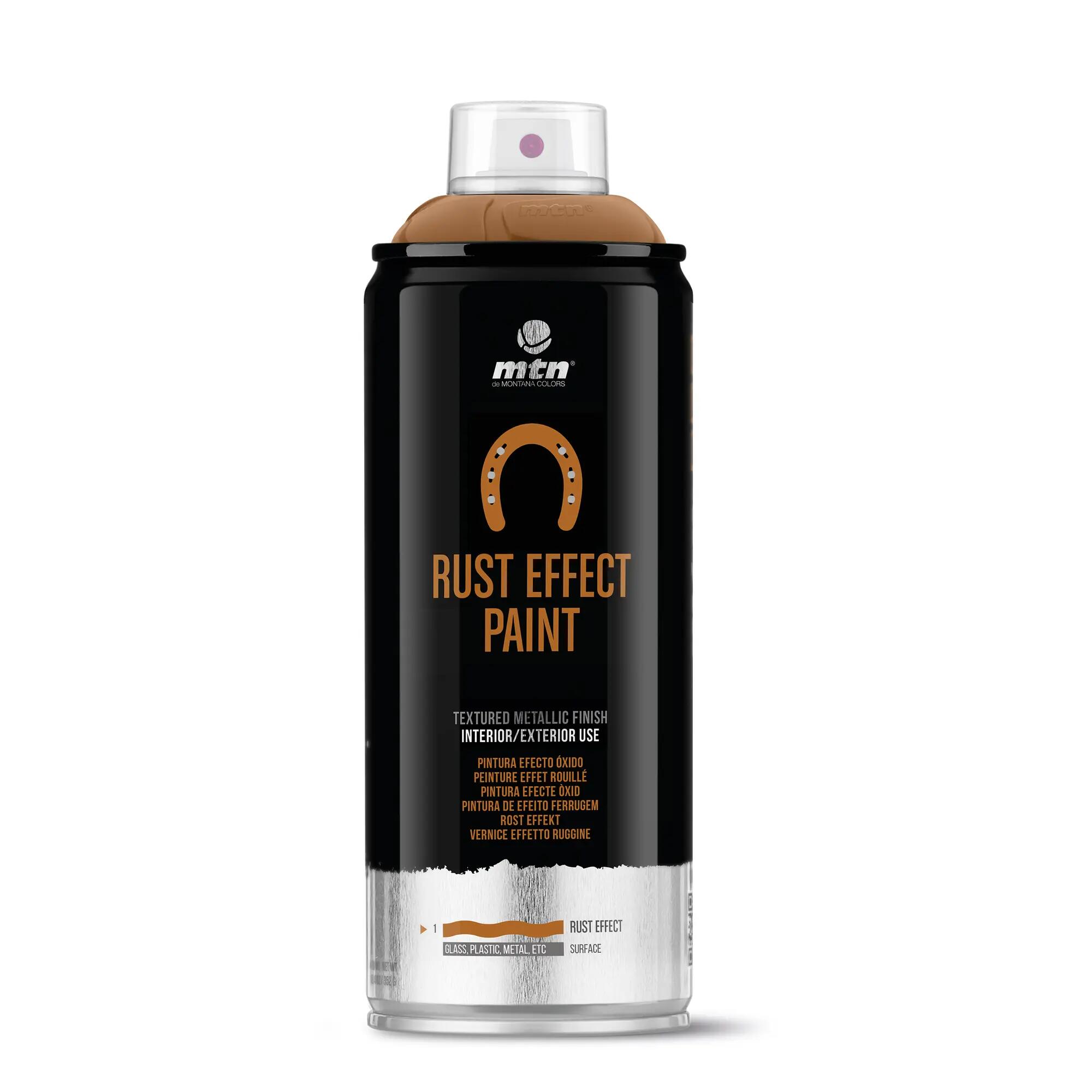 Spray pintura efecto oxido pro montana 400ml rojo