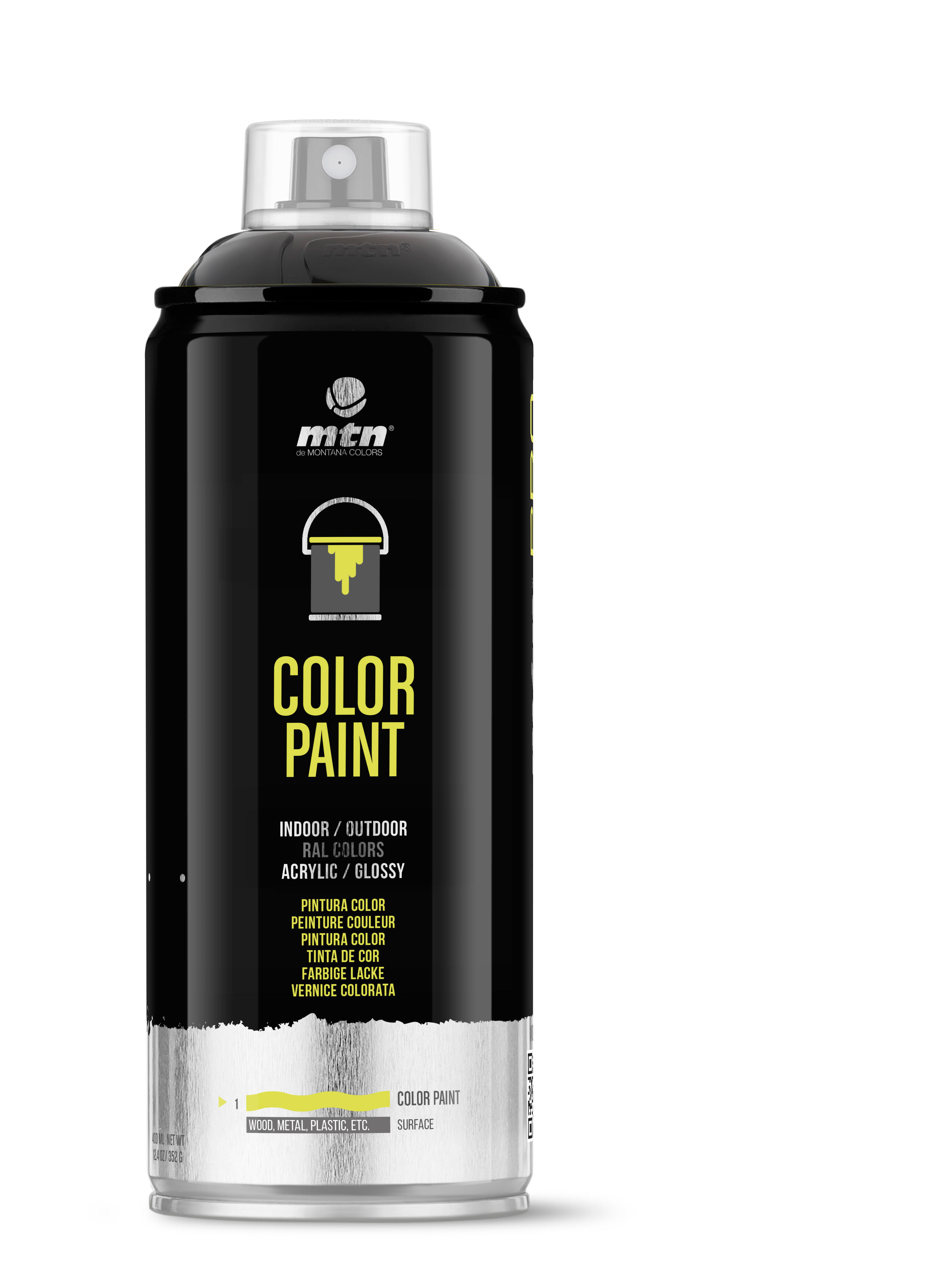 Spray montana pro ral-9005 satinado 400ml negro
