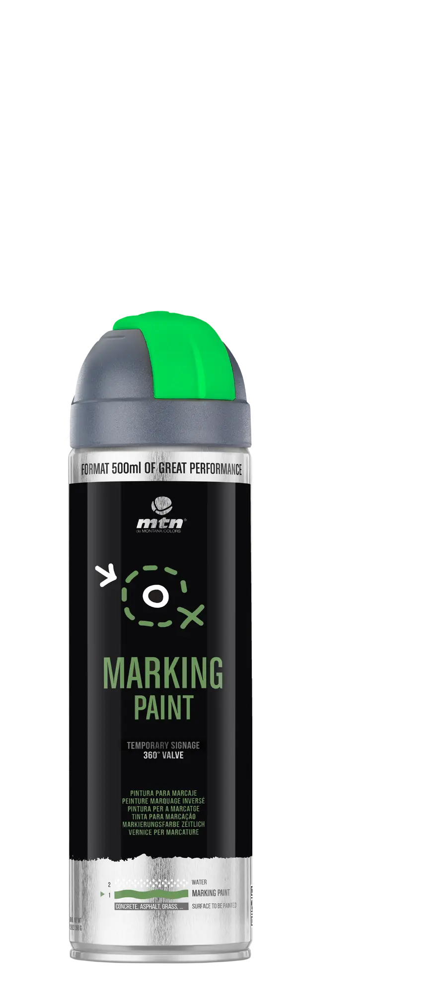 Spray pintura marcaje montana pro 400ml verde