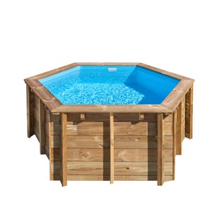 Piscina desmontable de composite redonda GRE Ø 4.1x1.24 m