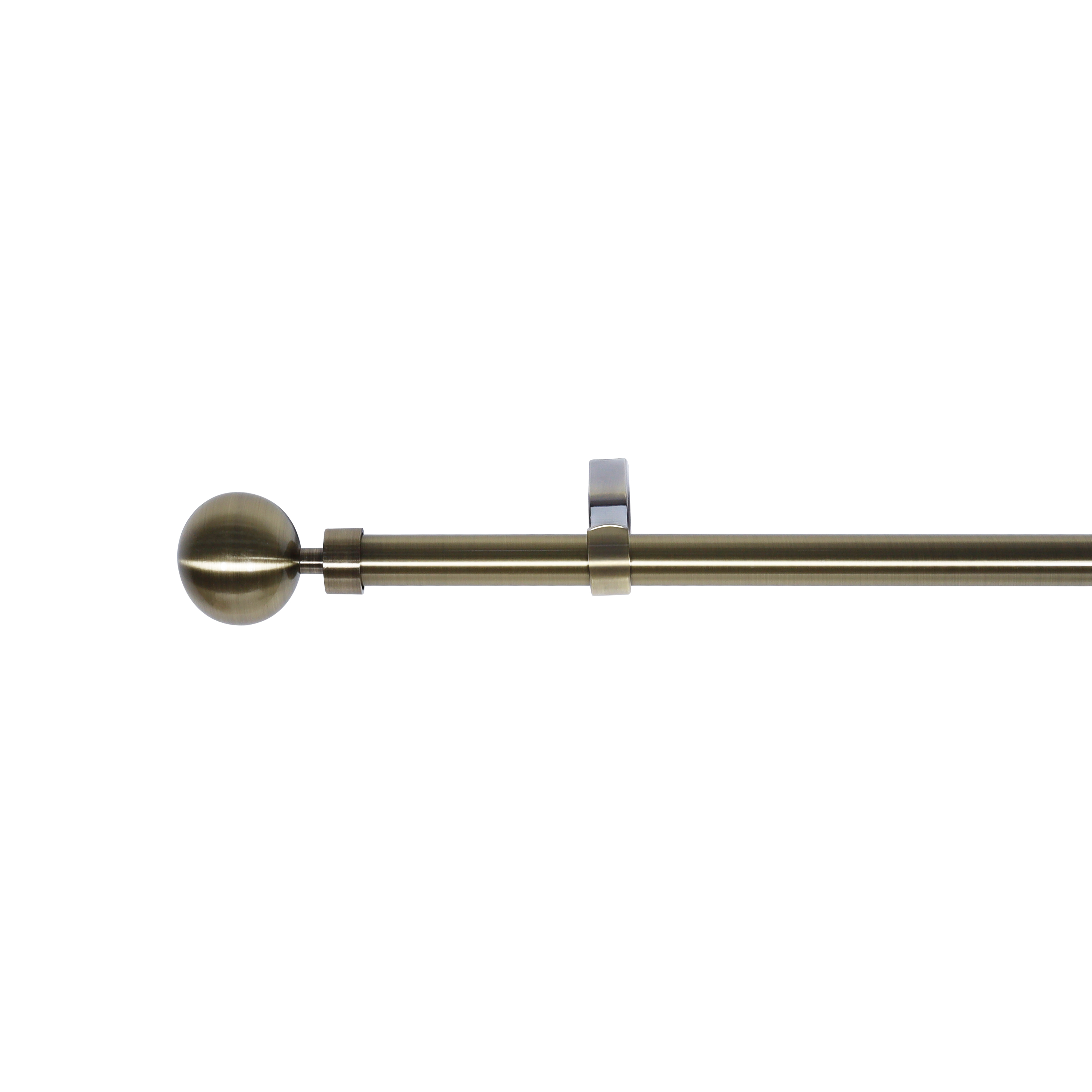 Kit de barras para cortina metal ball inspire bronce d16-19mm ext 160-300 cm