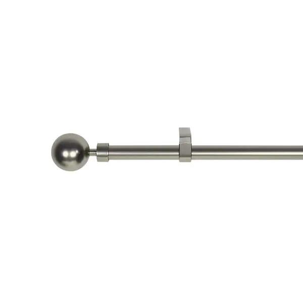 Kit de barras para cortina metal ball inspire cromo d16-19mm ext 160-300 cm