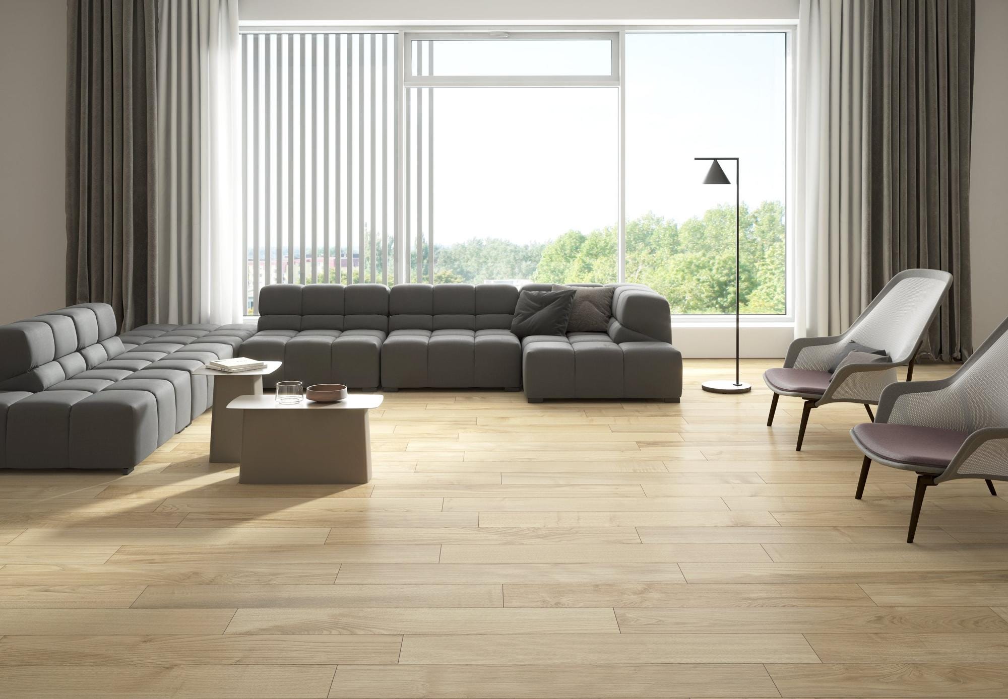 Suelo porcelánico efecto madera haya Chestwoo 20x120 cm | Leroy Merlin