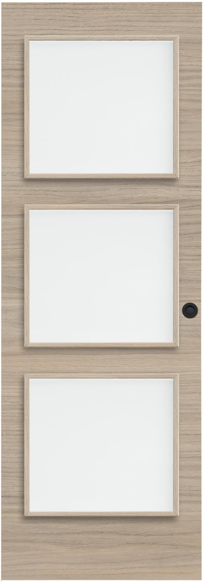 Puerta corredera oslo loft roble con cristal de 72.5 cm uñero y condena de la marca ARTENS Puerta corredera oslo loft roble con cristal de 72.5 cm uñero y condena de la marca ARTENS