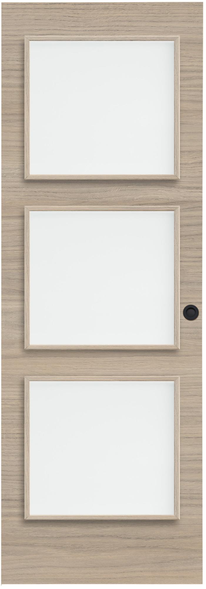 Puerta corredera oslo loft roble con cristal de 92.5 cm uñero y condena de la marca ARTENS Puerta corredera oslo loft roble con cristal de 92.5 cm uñero y condena de la marca ARTENS