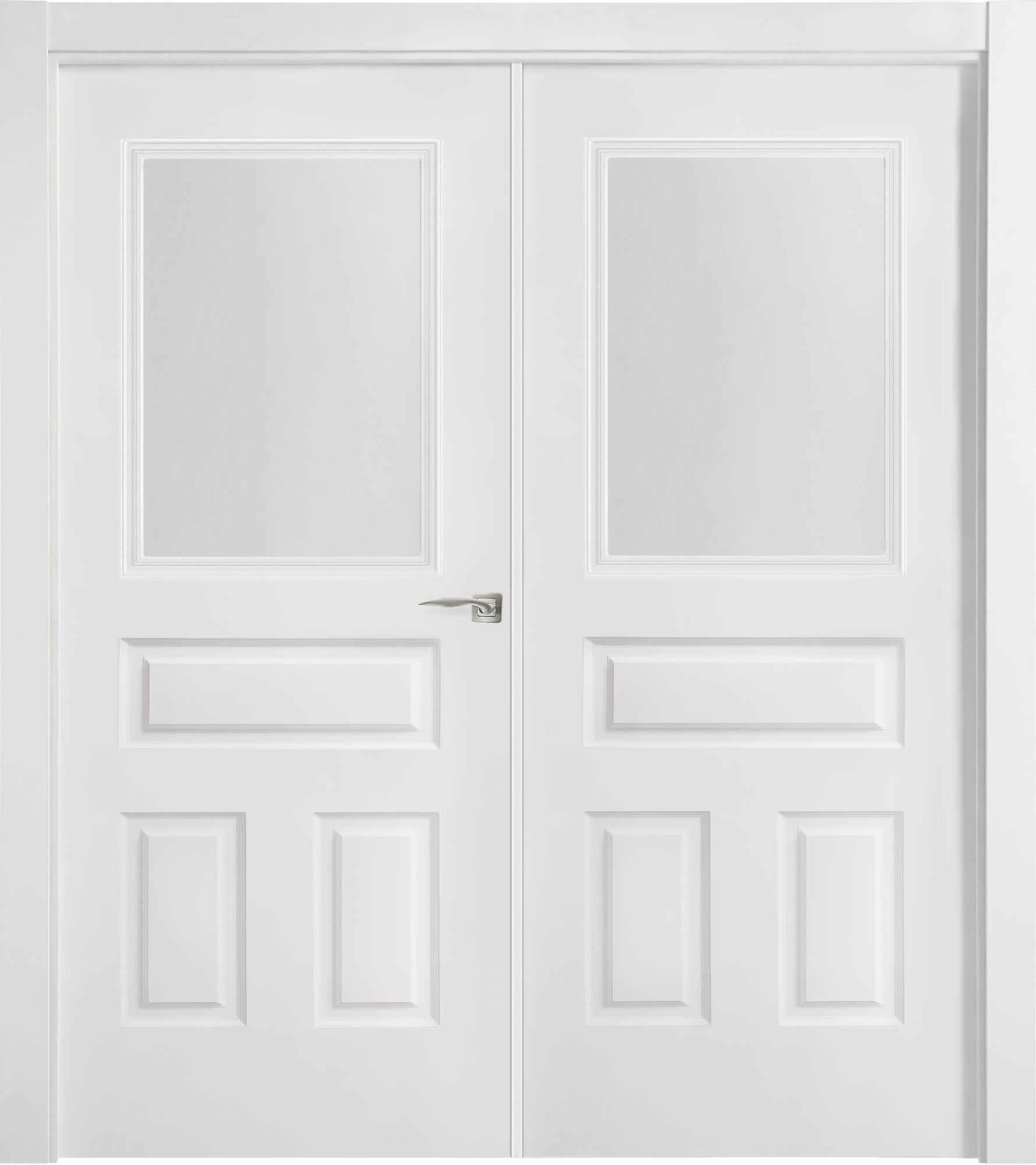 Puerta indiana plus blanco apertura izquierda con cristal de 11x125cm de la marca ARTENS