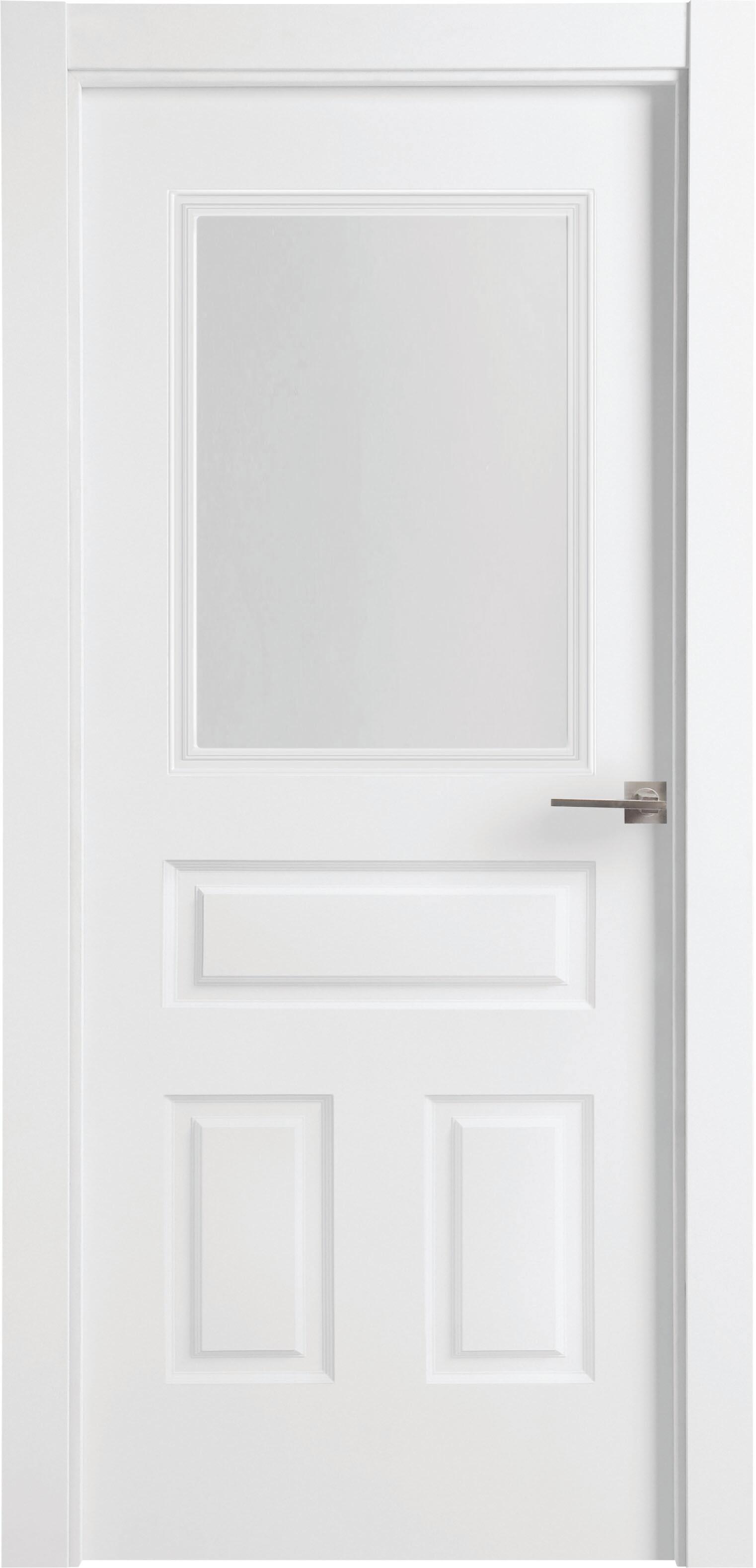 Puerta indiana plus blanco apertura izquierda con cristal 11x72,5cm