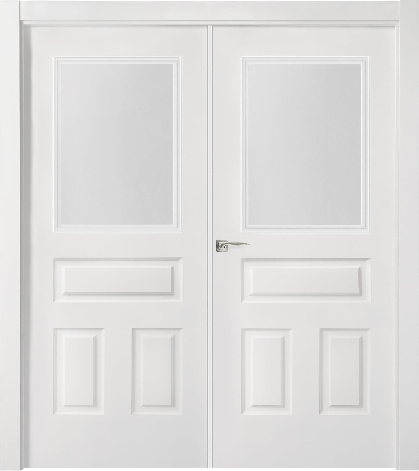 Puerta indiana plus blanco apertura derecha con cristal de 9x125cm de la marca ARTENS