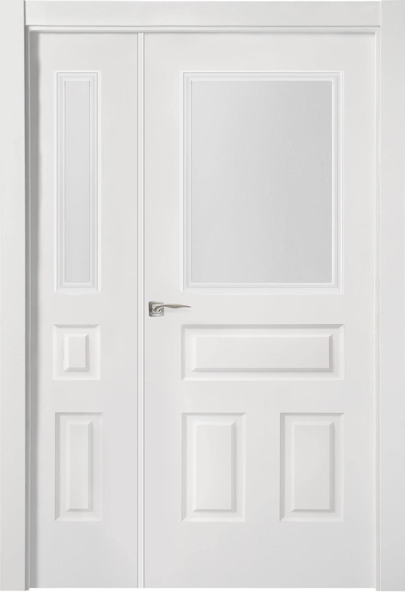 Puerta indiana plus blanco apertura derecha con cristal de 9x125 cm de la marca ARTENS