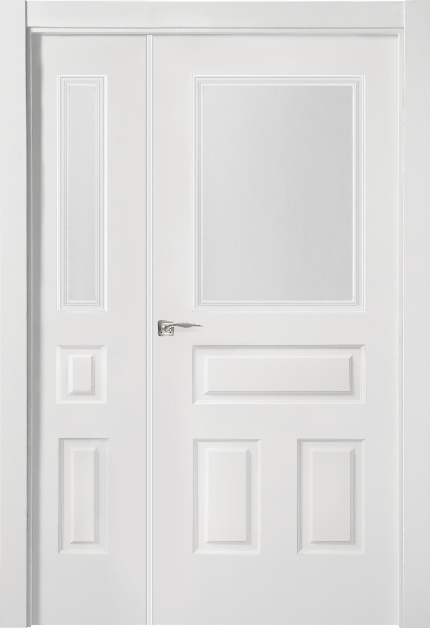 Puerta indiana plus blanco apertura derecha con cristal de 11x115cm de la marca ARTENS