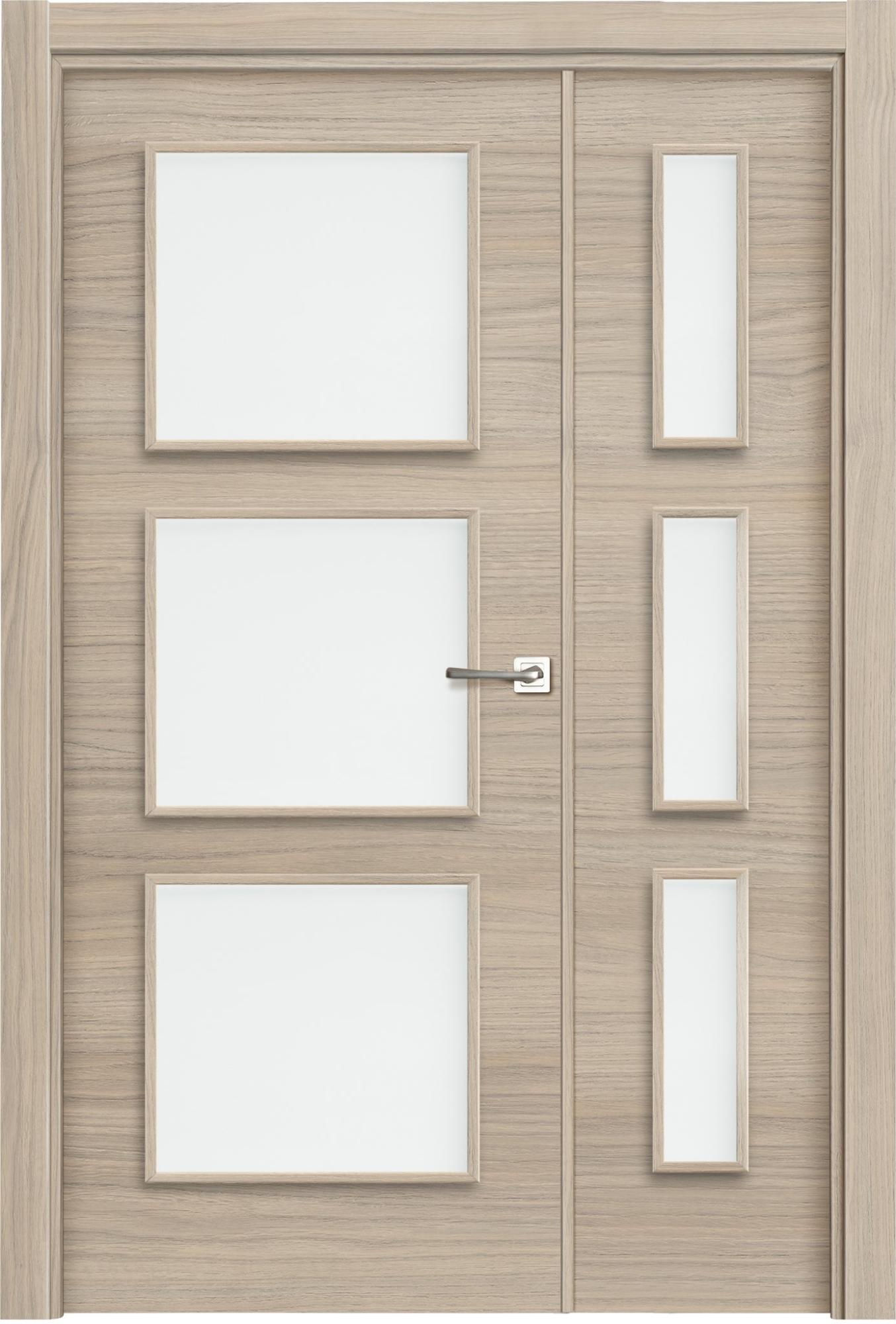 Puerta oslo loft roble apertura izquierda con cristal de 9x 105 cm de la marca ARTENS