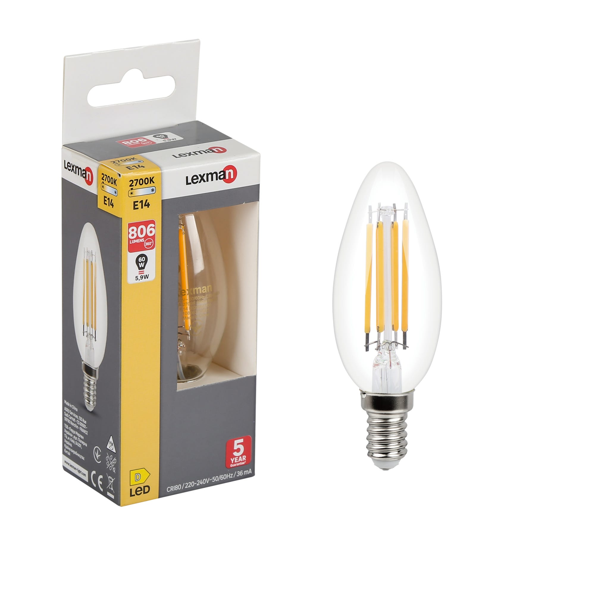 Lampada LED Reflector R50 E14 4.9W luce calda Lampada LED Reflector R50 E14 4.9W luce calda