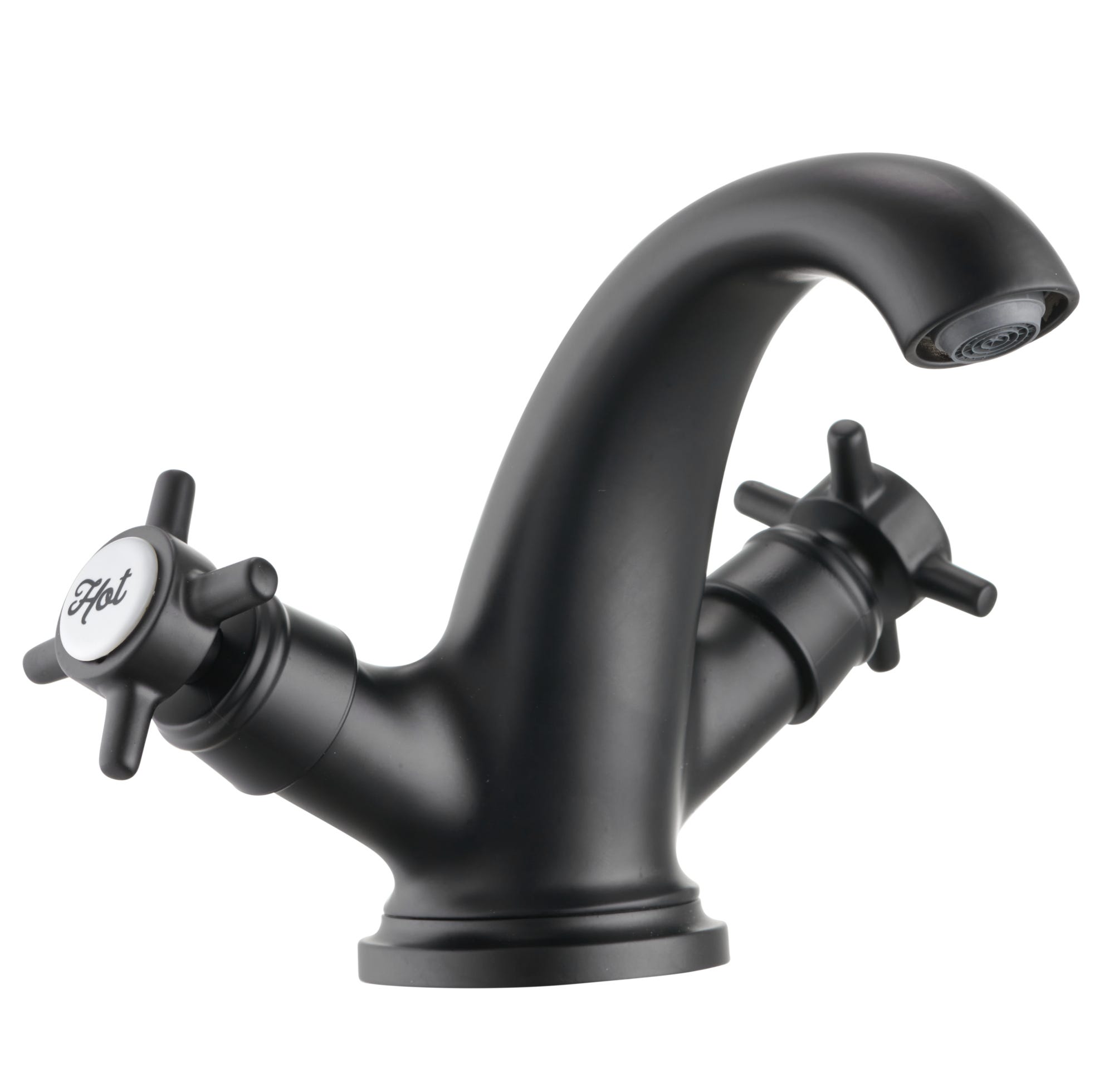 Grifo lavabo bimando SENSEA Mauna negro Leroy Merlin