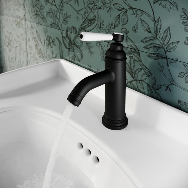 Grifo baño best sale negro leroy merlin