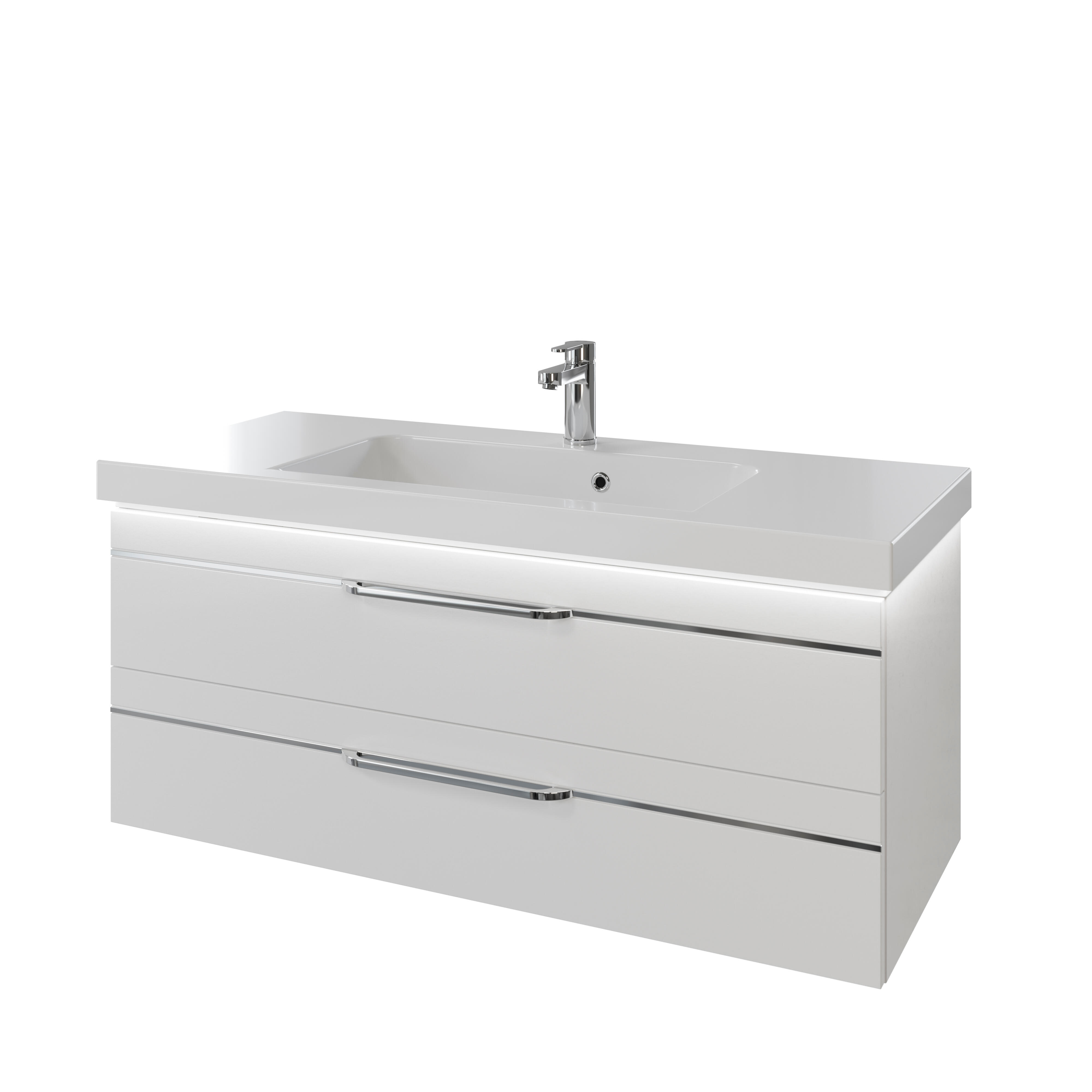 Mueble de baño con lavabo balto blanco 120x49 cm