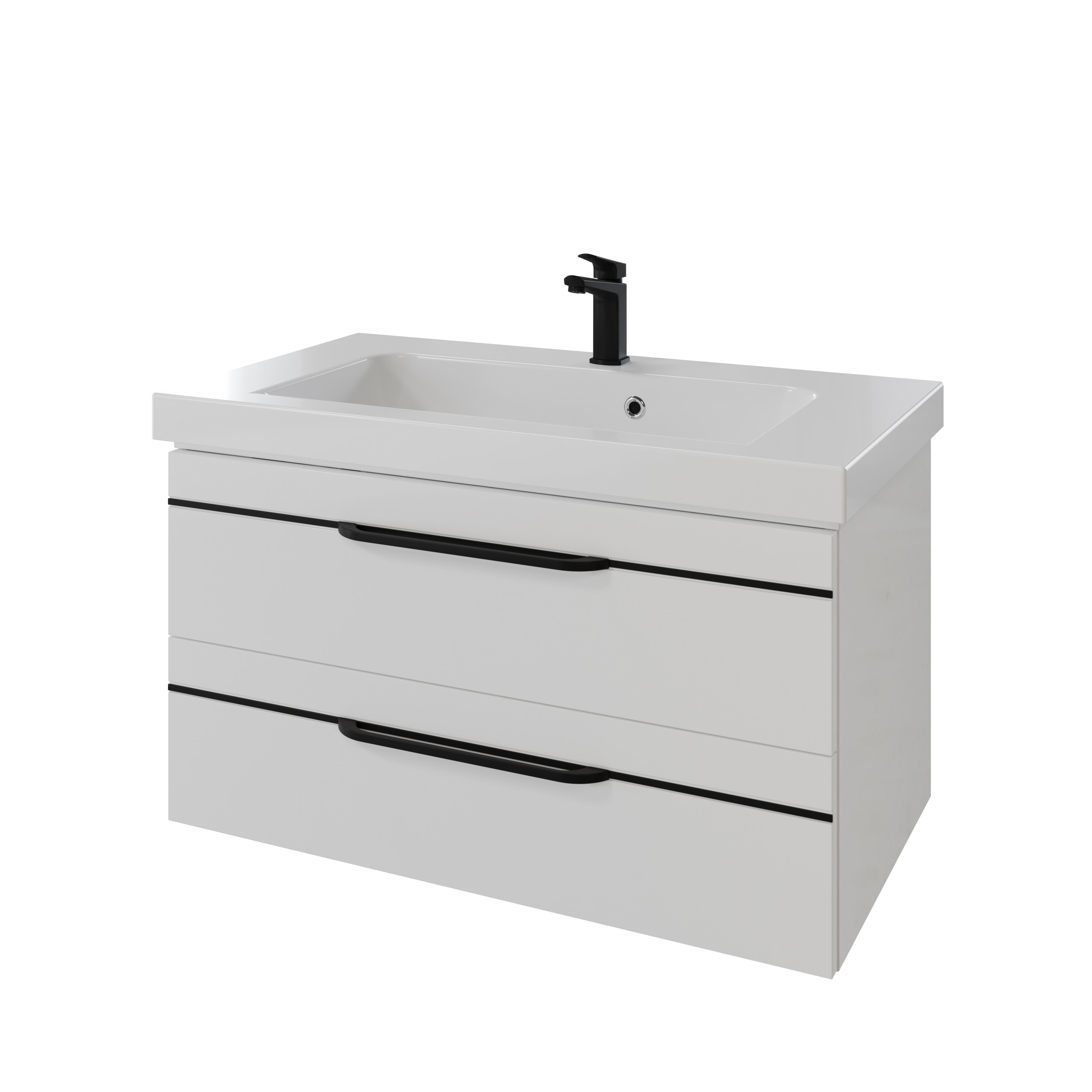 Mueble de baño con lavabo balto blanco 90x49 cm