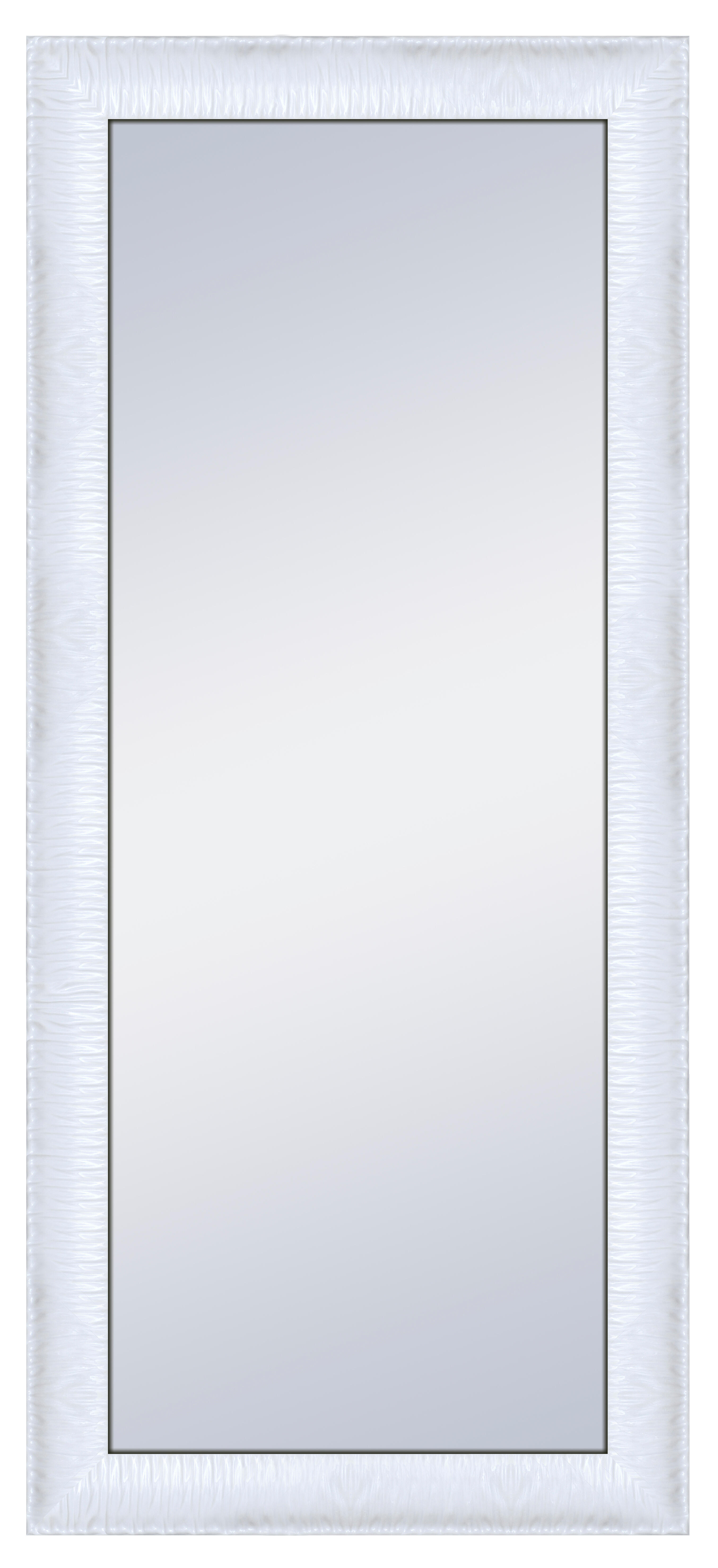 Espejo grande enmarcado rectangular gaga xxl blanco 180 x 80 cm