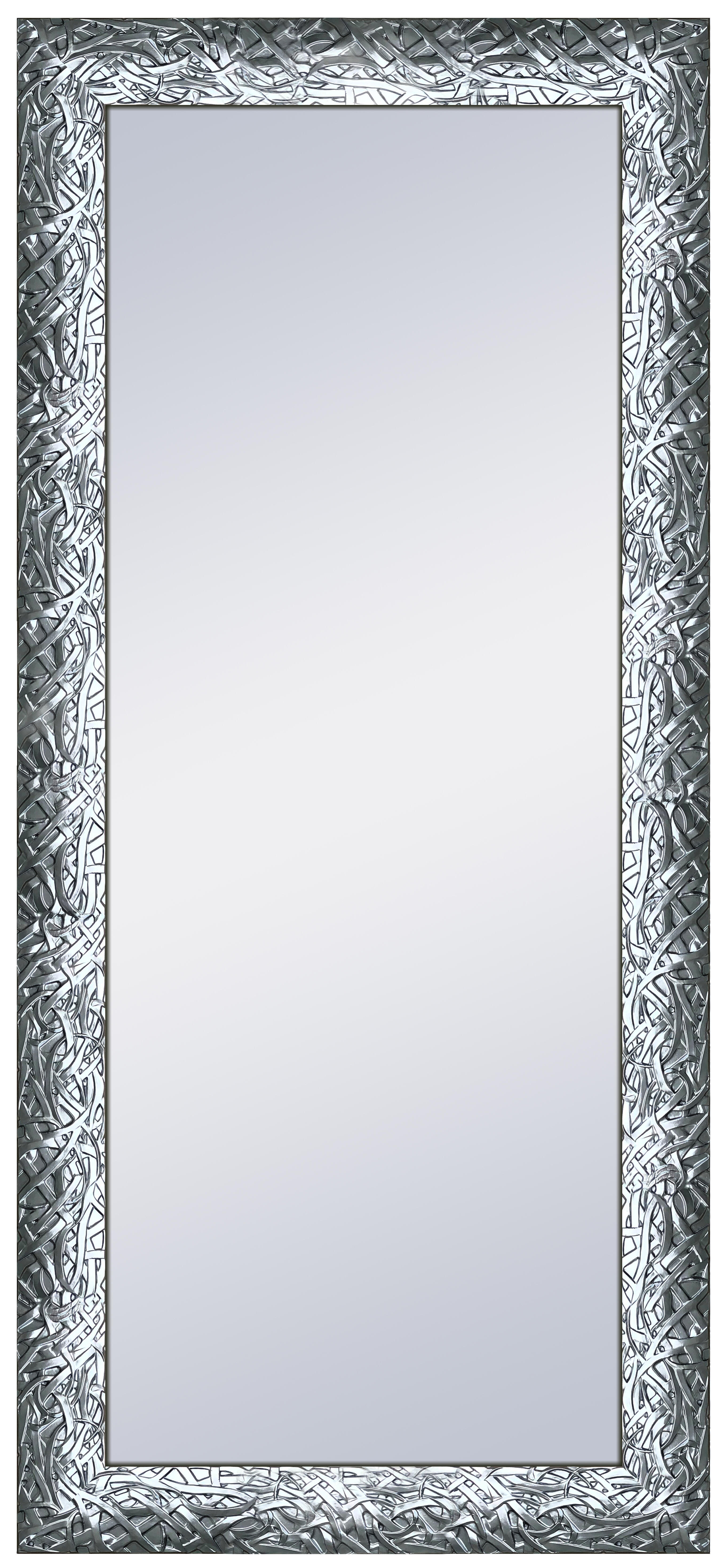 Espejo grande enmarcado rectangular dylan xxl plata 180 x 80 cm