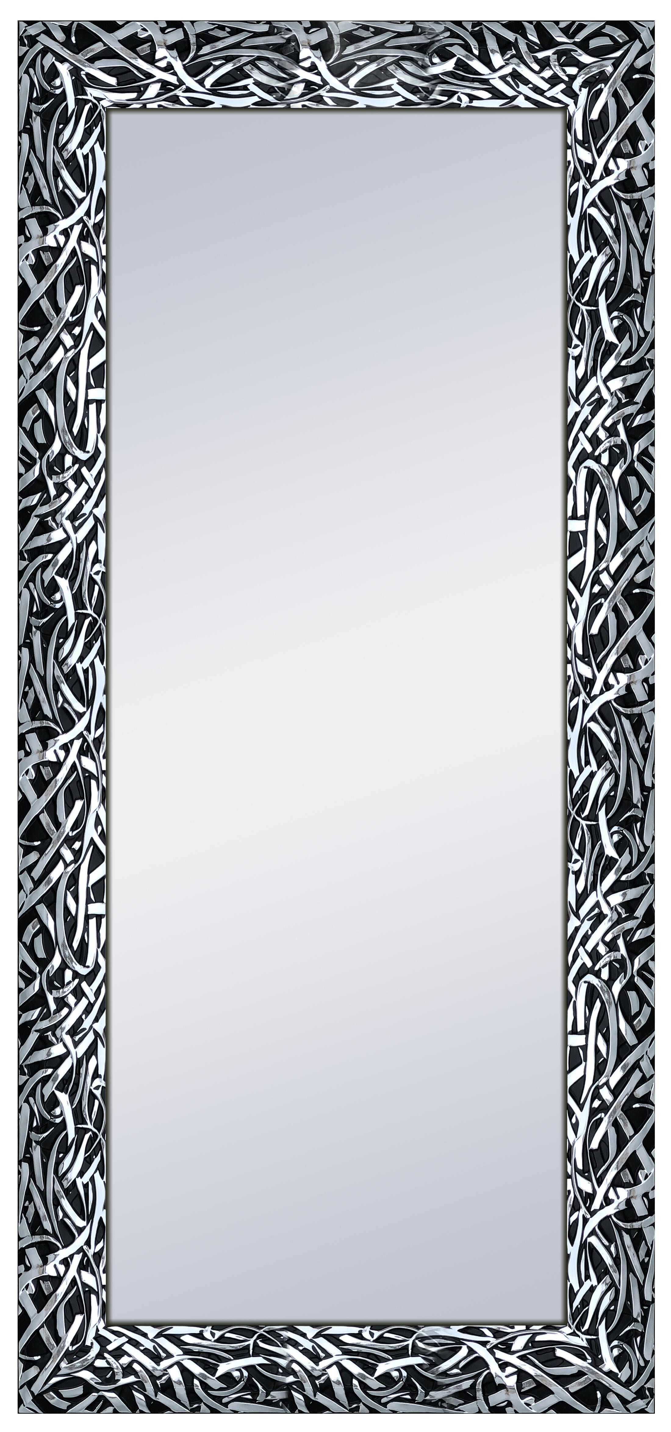 Espejo grande enmarcado rectangular ringo xxl negro 180 x 80 cm