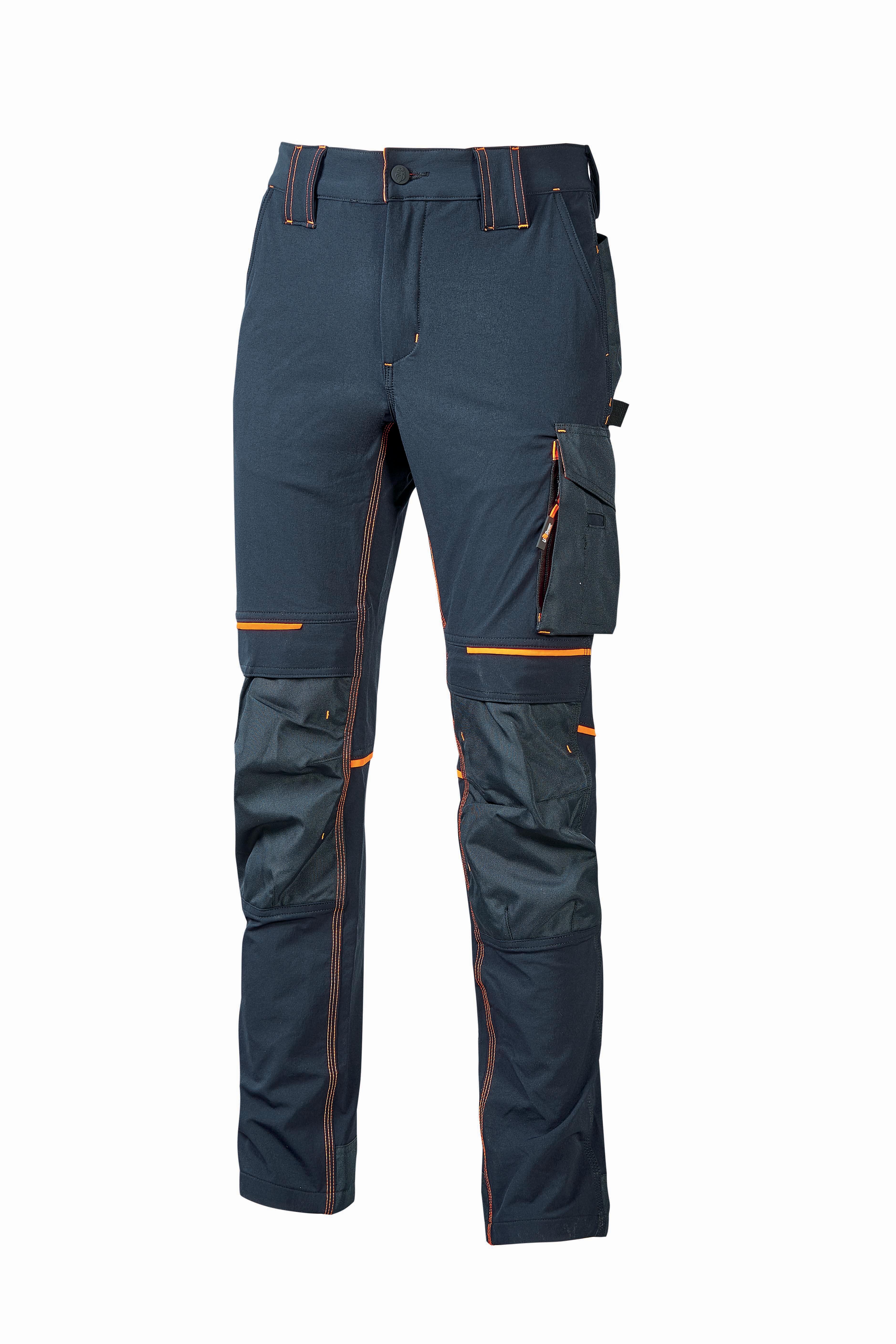 Pantalón de trabajo u-power azul marino, naranja t m