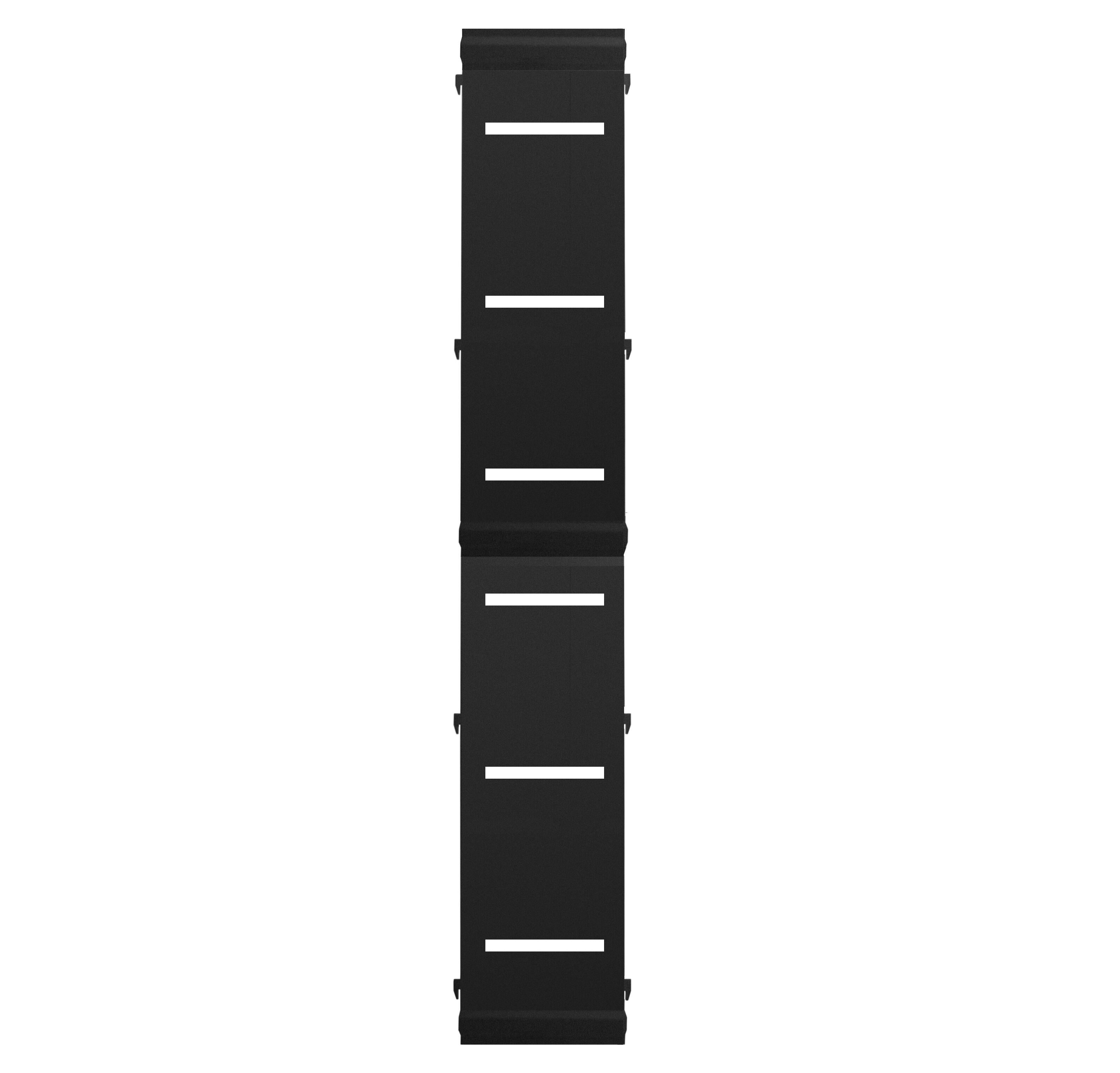 Panel remate valla acero galvanizado franja rayas negro 144x24,5 cm