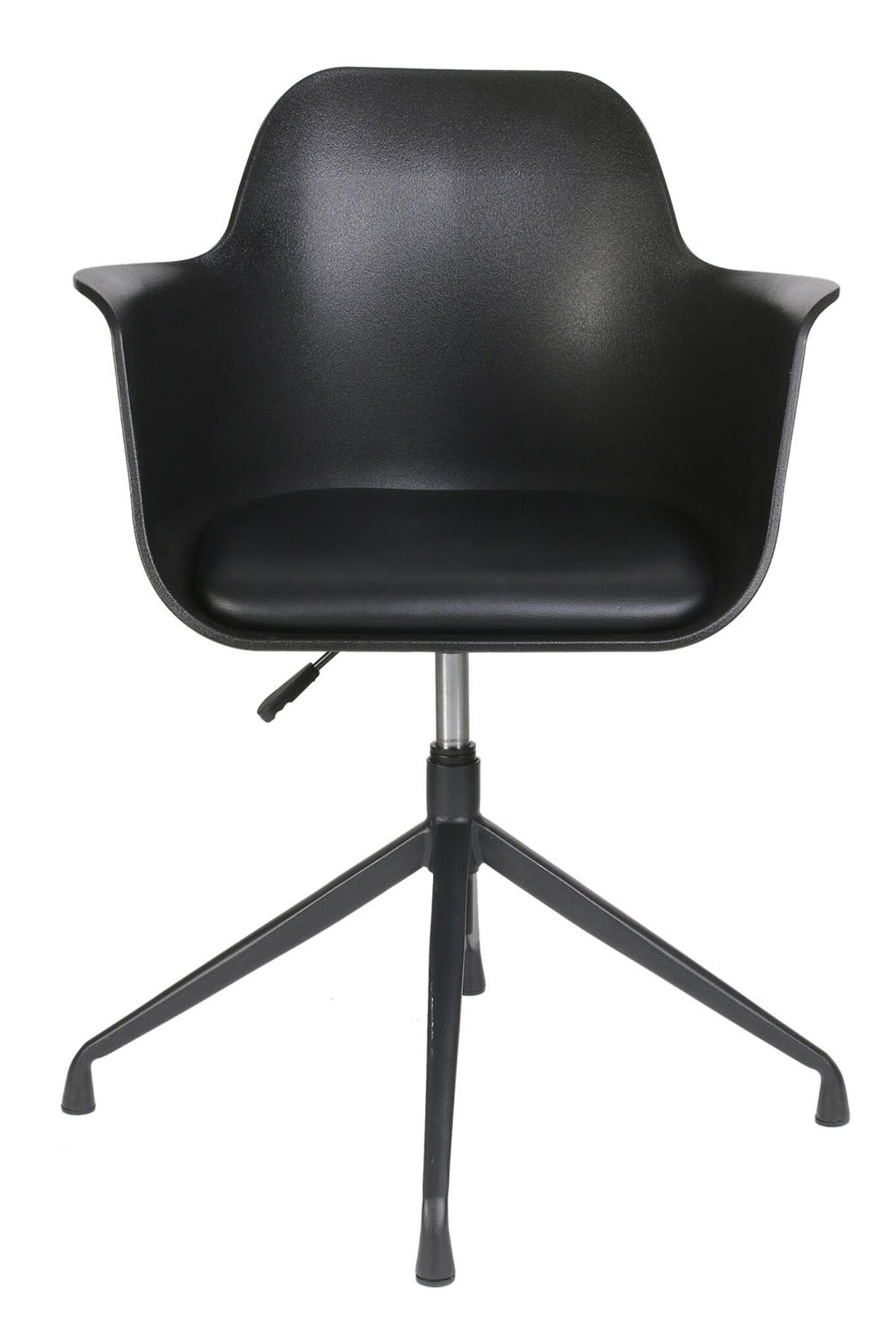 Set de 2 sillas de comedor chicago de plástico color negro de 78x57,5x60cm