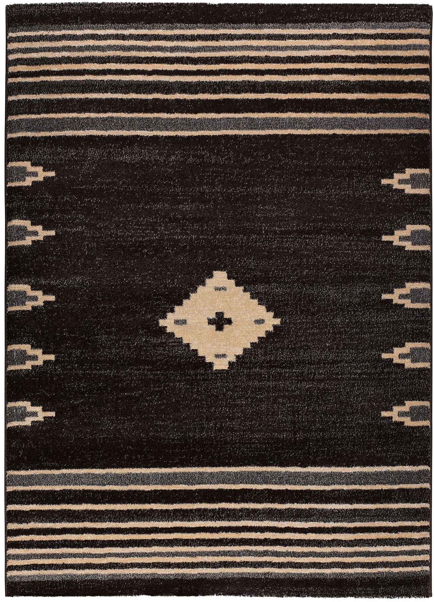 Alfombra polipropileno kilim new york gris 160x230cm de la marca UNIVERSAL XXI