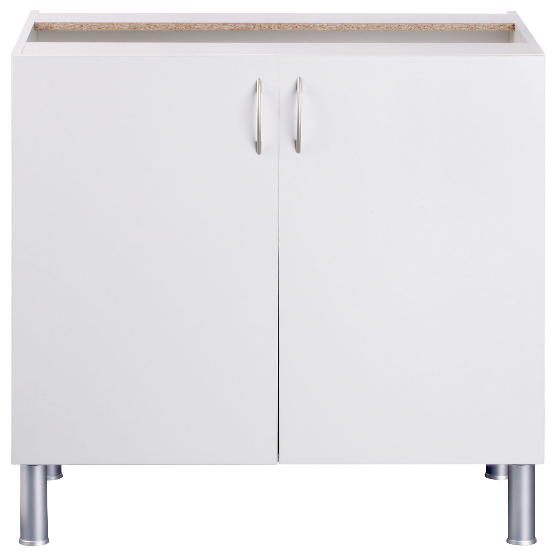 Homey Alais Armario Mueble de Cocina Bajo de Dos Puertas, Práctico y  Funcional, Color Blanco, 60 cm (Ancho) x 80 cm (Alto) x 34 cm (Fondo) :  : Hogar y cocina