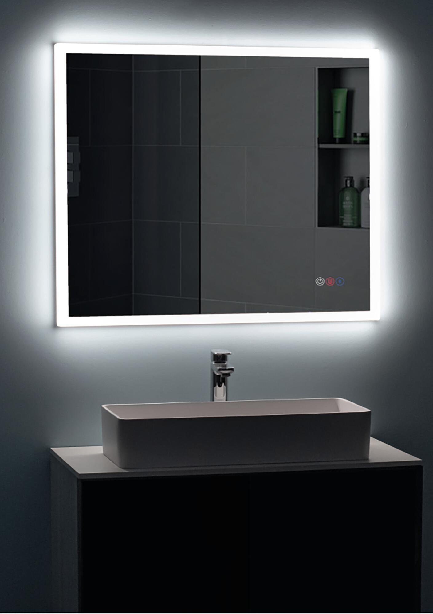 Espejo de baño con luz led cosmos antivaho , bluetooth, , táctil 60x70 cm