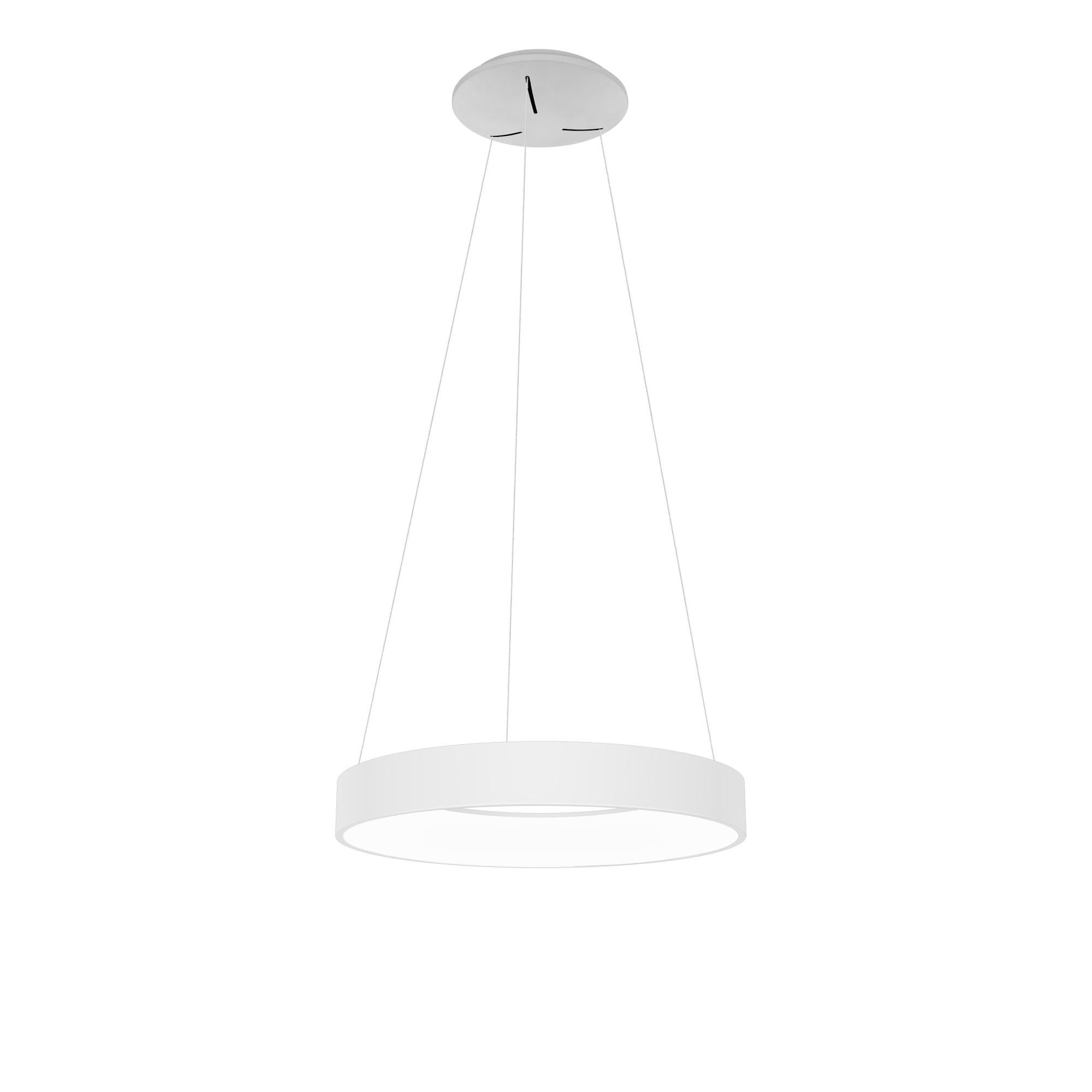 Lámpara de techo led niseko blanco 30w cct dimable con mando 45 cm