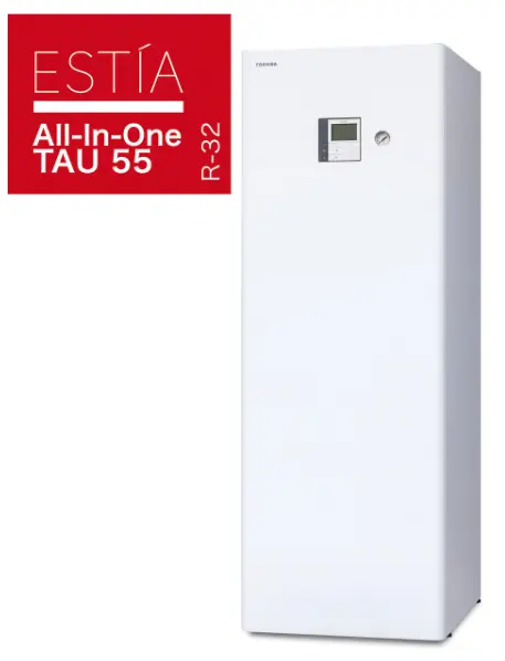 Aerotermia calefacción/acs bibloc toshiba 6kw estia acumulador 200l r32