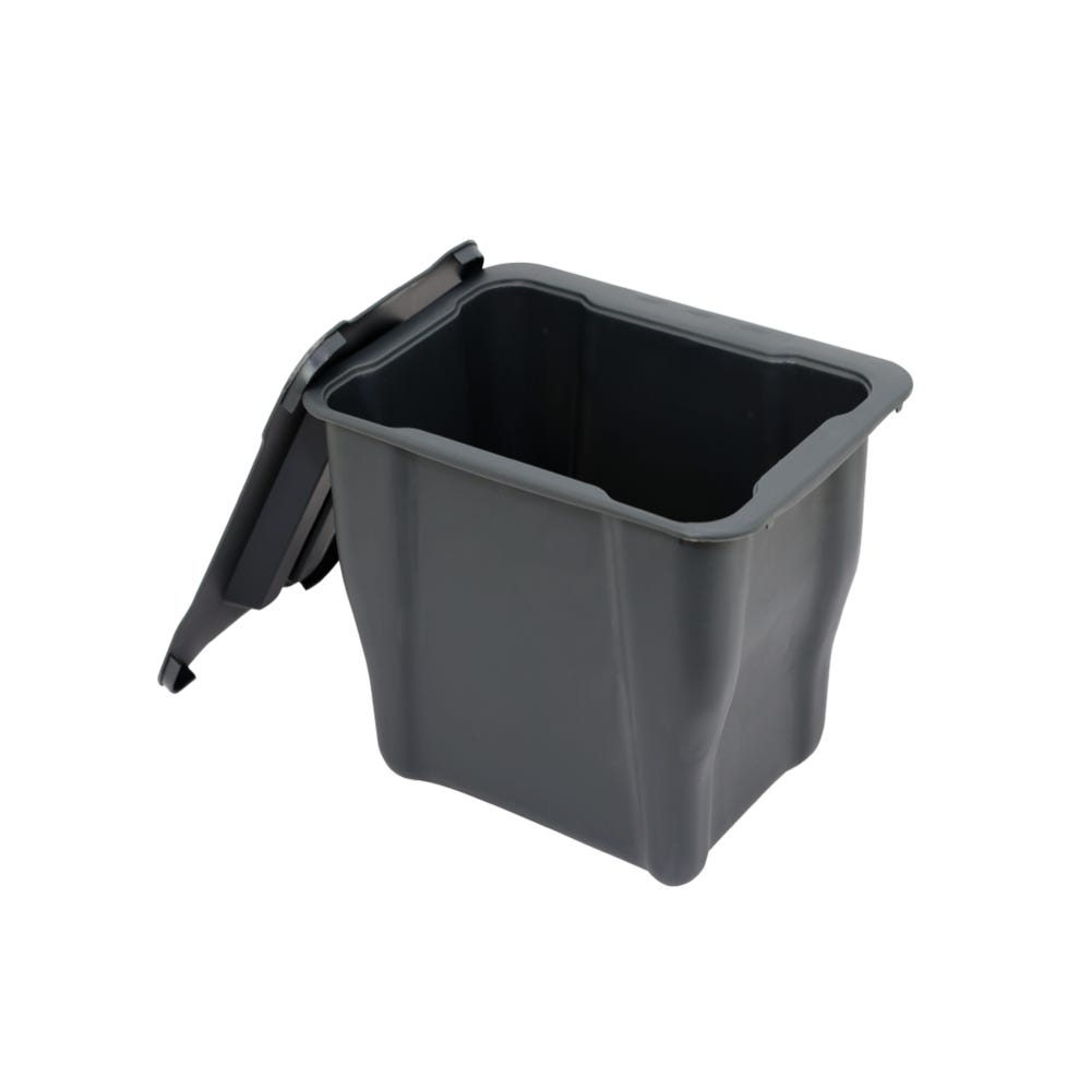 Cubo de basura DELINIA Trendy plástico gris 40 litros