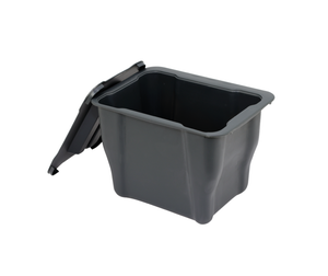 TATAY Cubo de Basura para Residuos Orgánicos, con Soporte, 6L de Capacidad,  Polipropileno, Hecho con materiales 100% reciclados. Color Negro. Medidas  26,5 x 20,5 x 18,5 cm : : Hogar y cocina