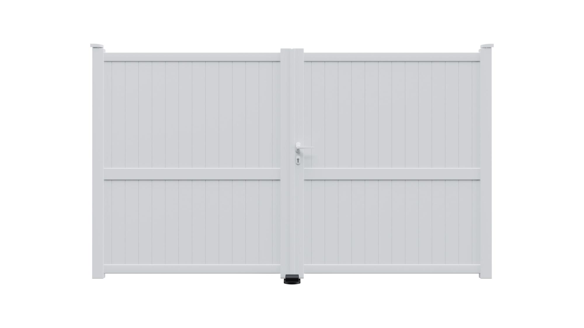 Puerta batiente de aluminio blanco mod:cl03 300x180 cm de la marca Sin marca Puerta batiente de aluminio blanco mod:cl03 300x180 cm de la marca Sin marca