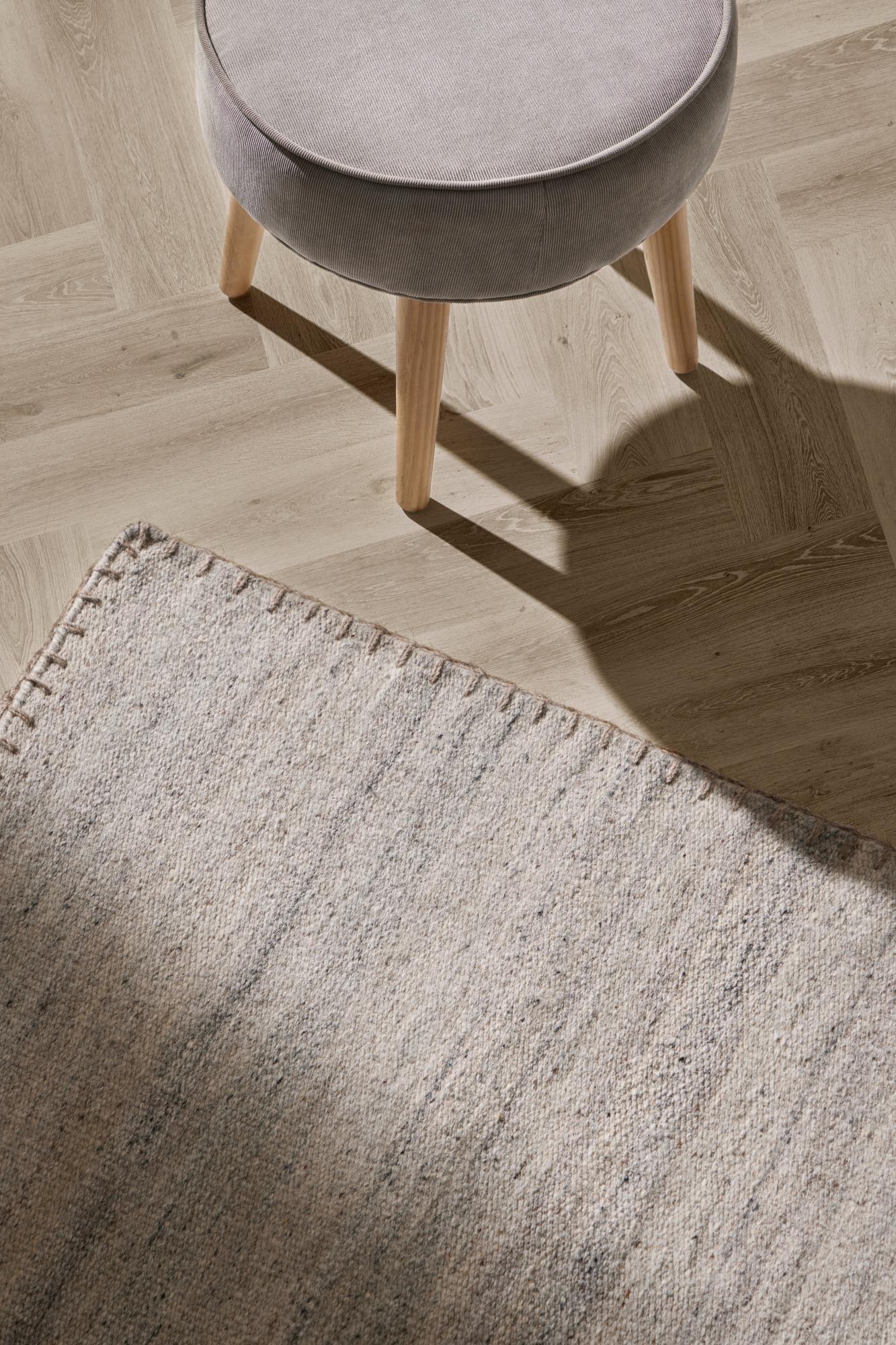 Alfombra lana grezzo beige 160x230cm