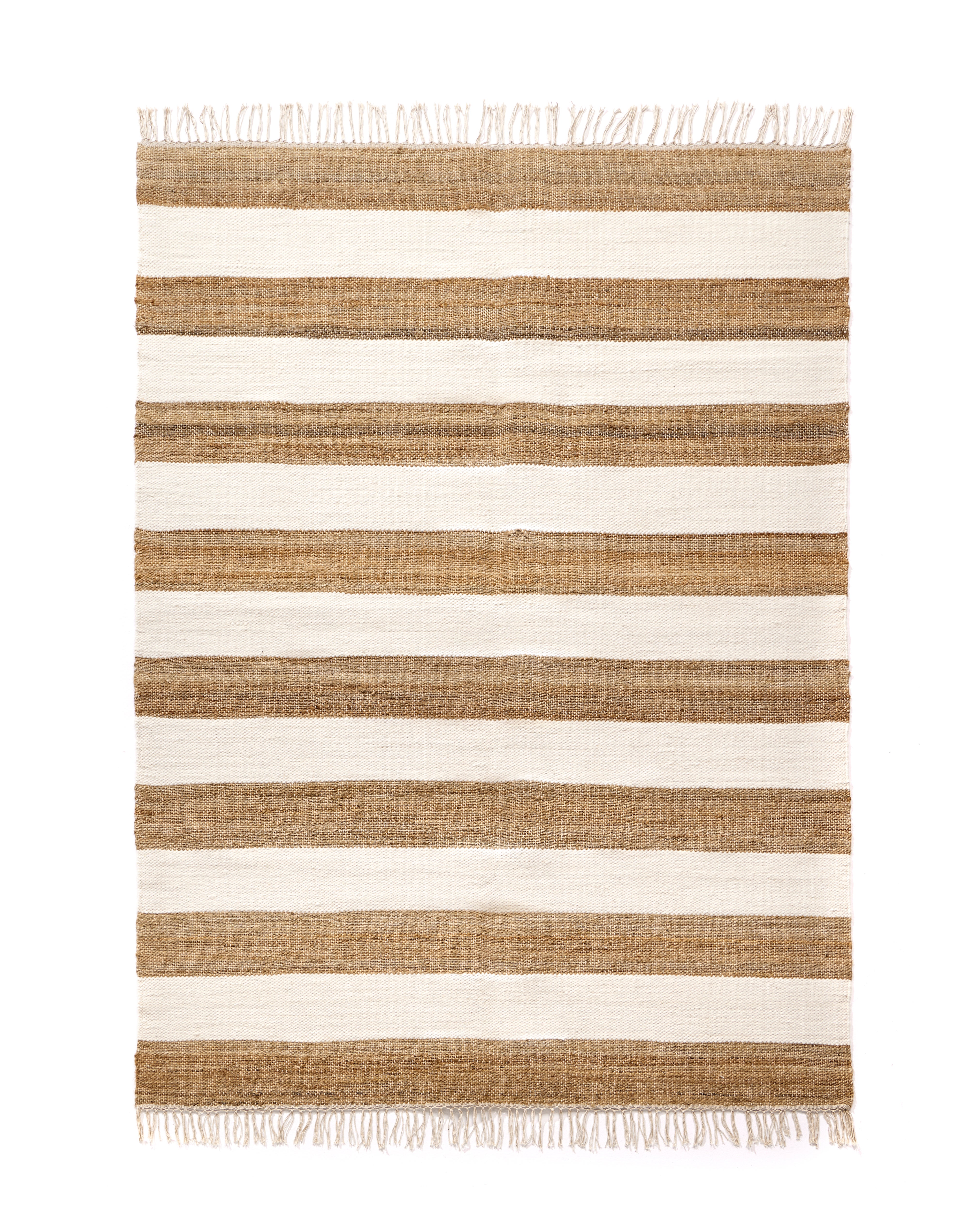 Alfombra yute remy blanco/arena 200x300cm