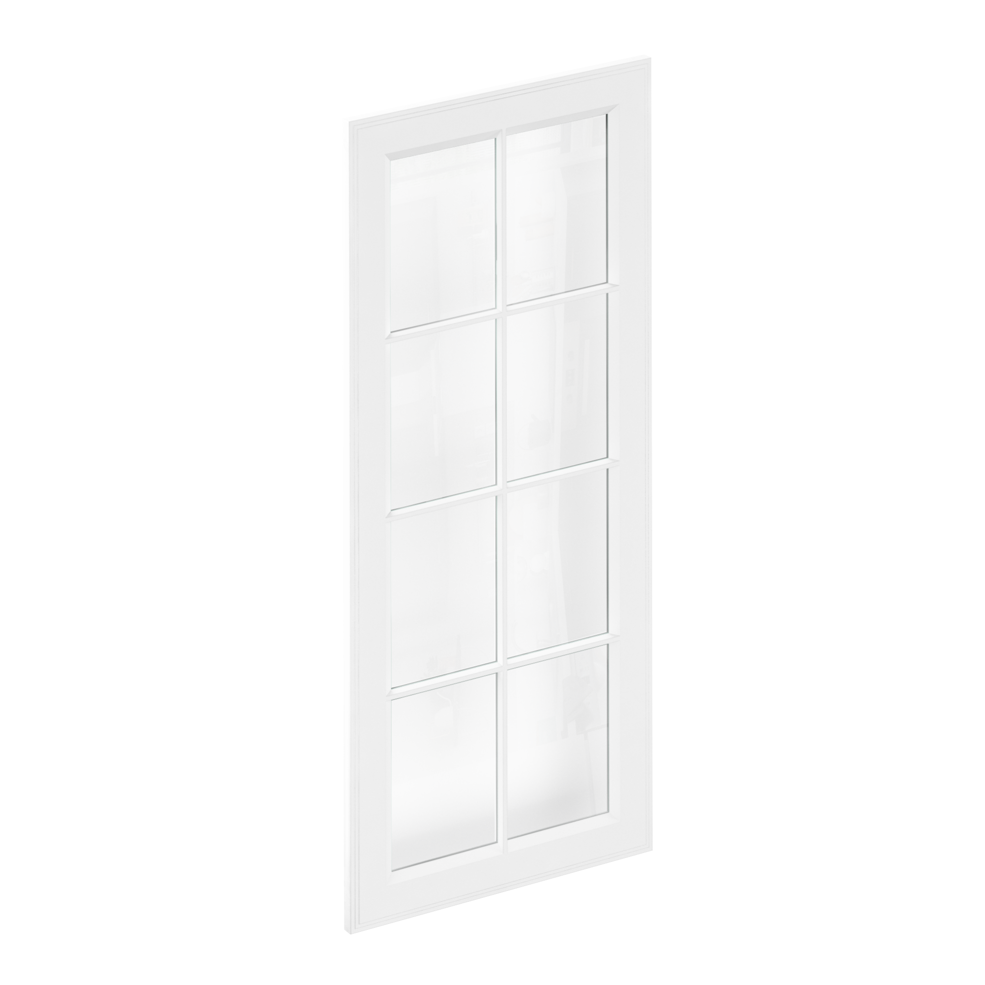 Puerta para mueble de cocina delinia id oxford blanco 44.7 x 102.1 cm