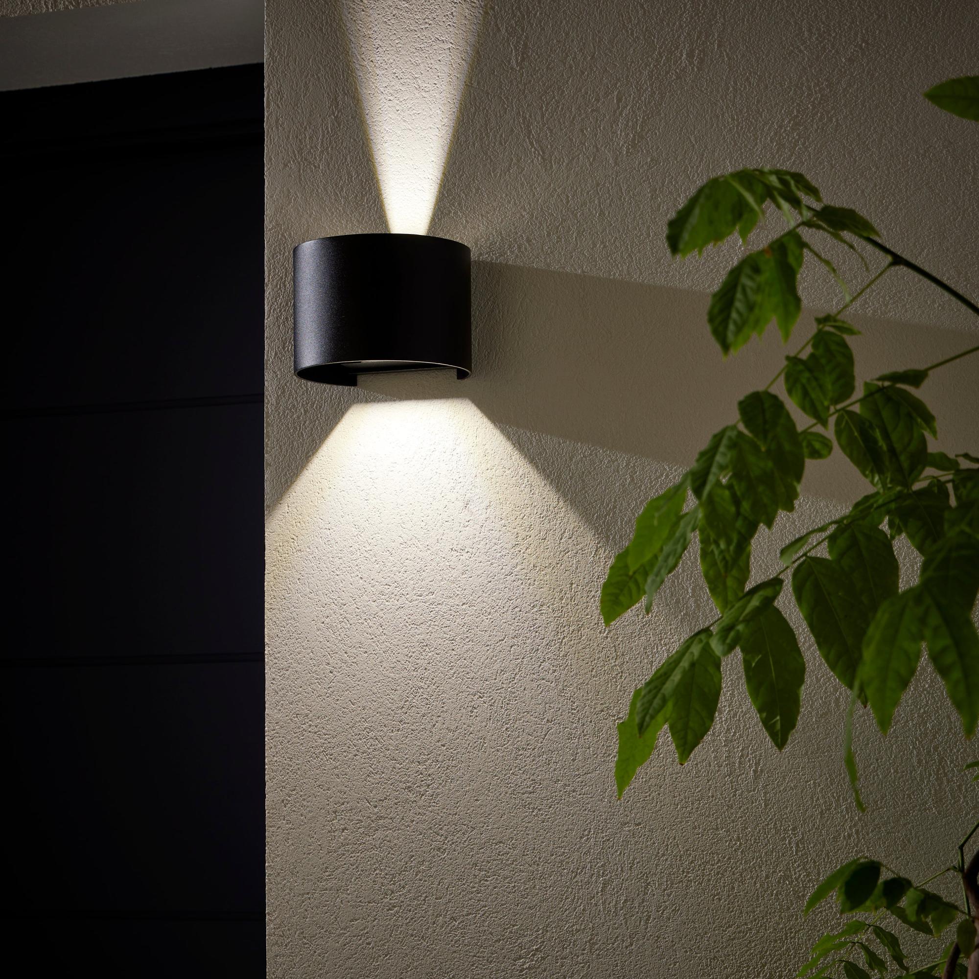 Aplique exterior LED INSPIRE Roxbury negro 6W 4000K Leroy Merlin