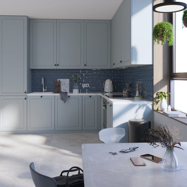 Mueble alto cocina DELINIA gris 60 x 102.4 cm (ancho x alto