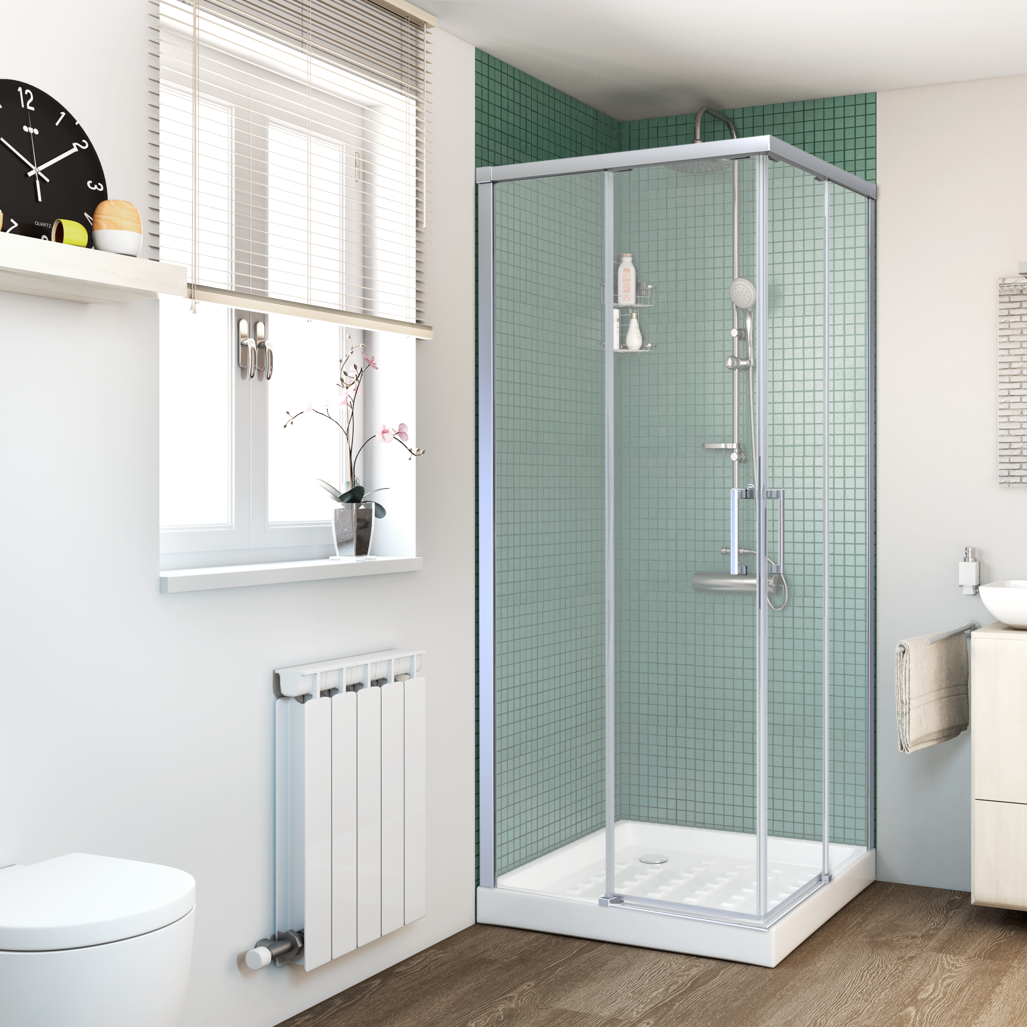 Pack y plato de Nerea 80x80 cm | Leroy Merlin