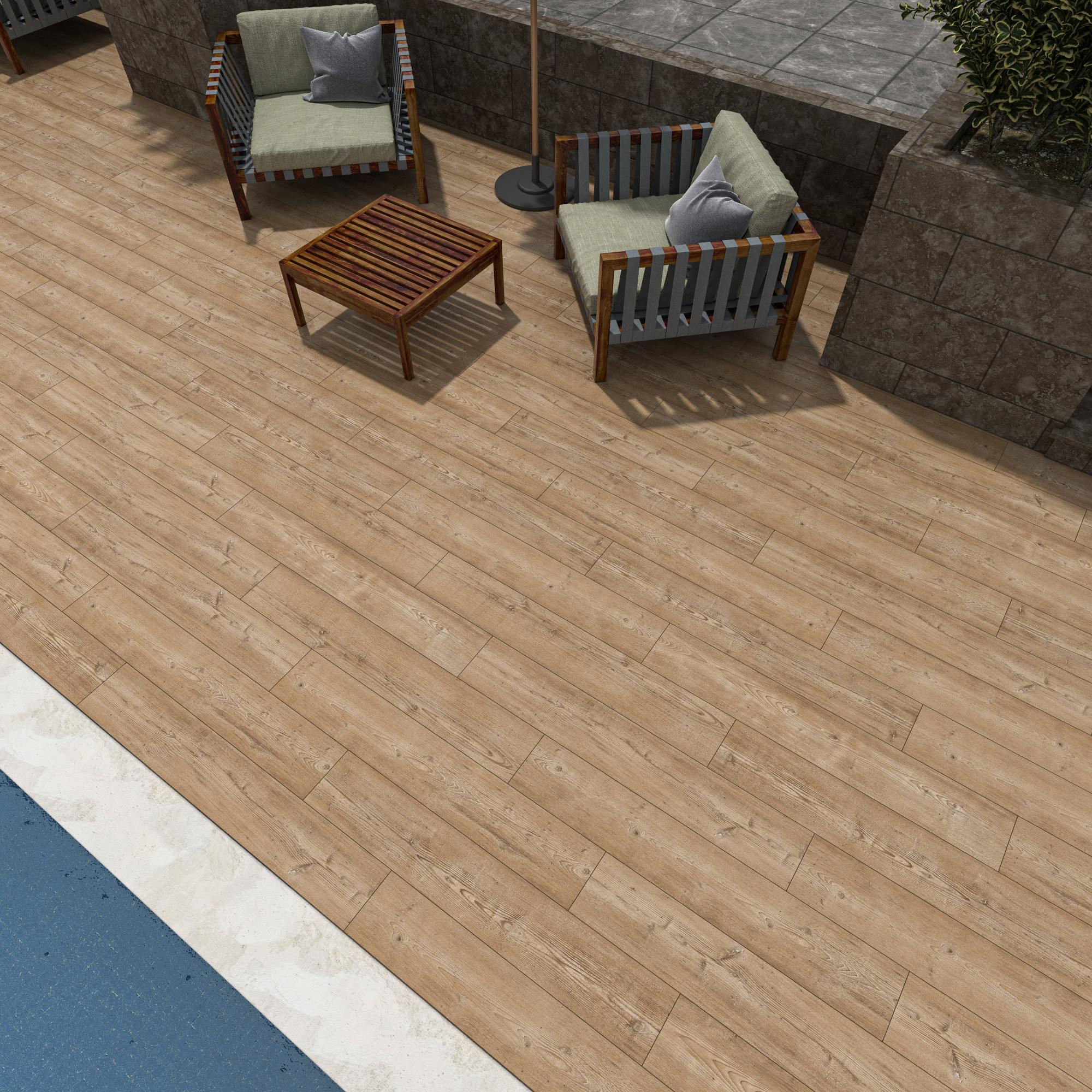 Suelo ARTENS Barn 120x20 cm natural exterior Leroy Merlin