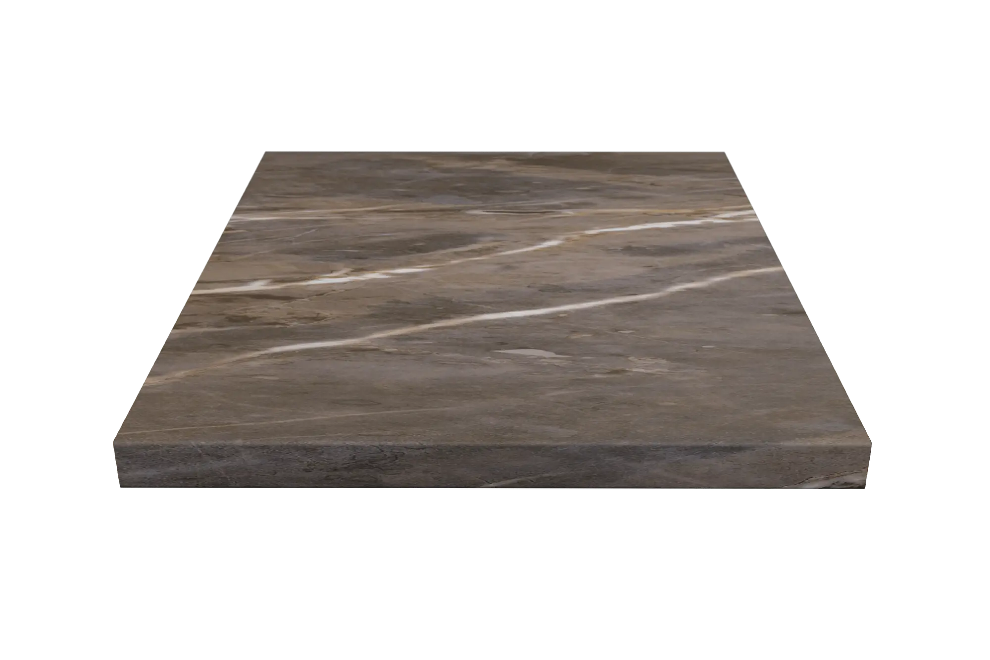 Encimera de cocina laminada marmol marron stucco 360x63 cm espesor 30mm
