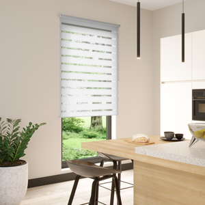 HOME MERCURY – Cortina Plana para Puerta Exterior o Interior, Material PVC  – Libre de Insectos (210x90CM, Marron+Filo Transparente P13)