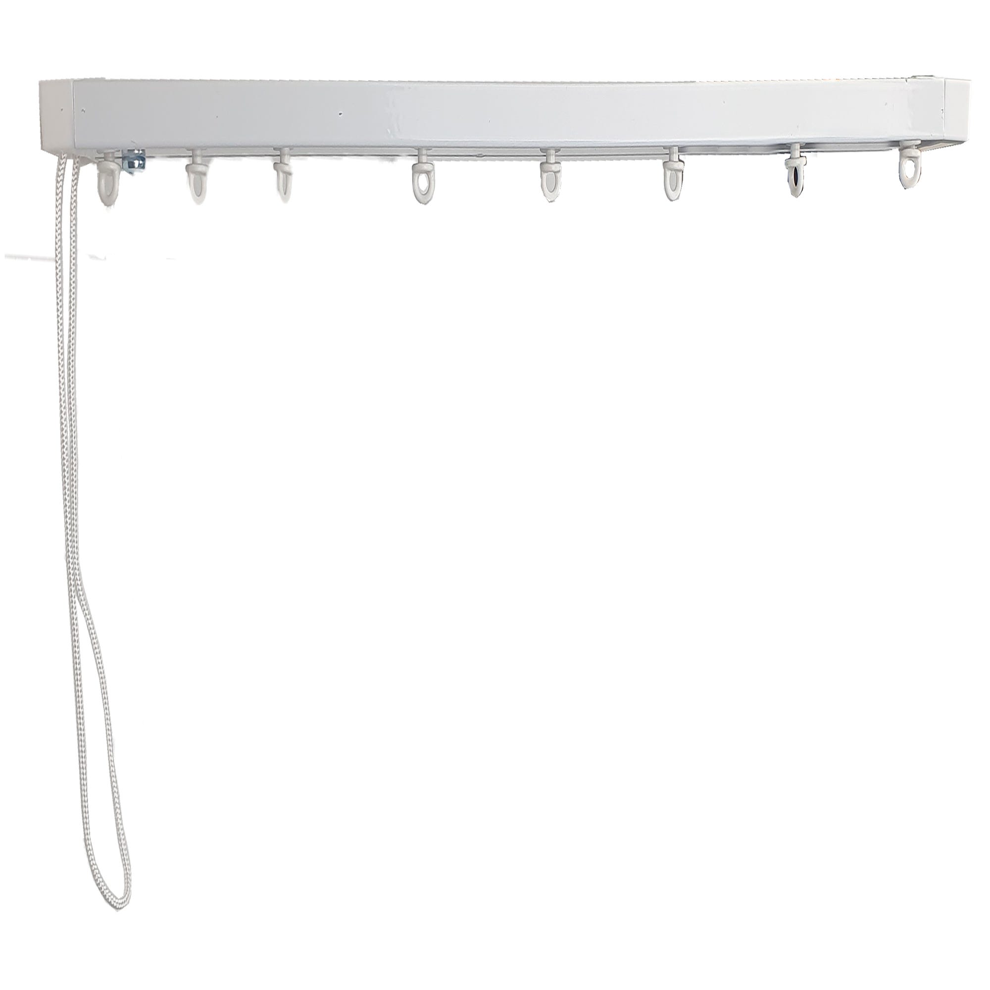 Kit de riel de cortina Deco manual Onda perfecta blanco 200 cm