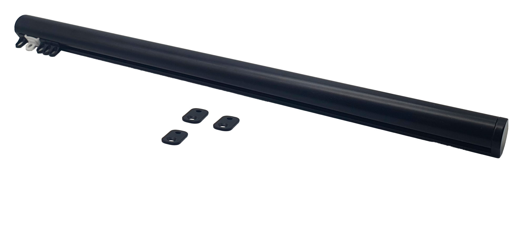 Riel redondo techo manual 100cm c/negro de la marca Sin marca