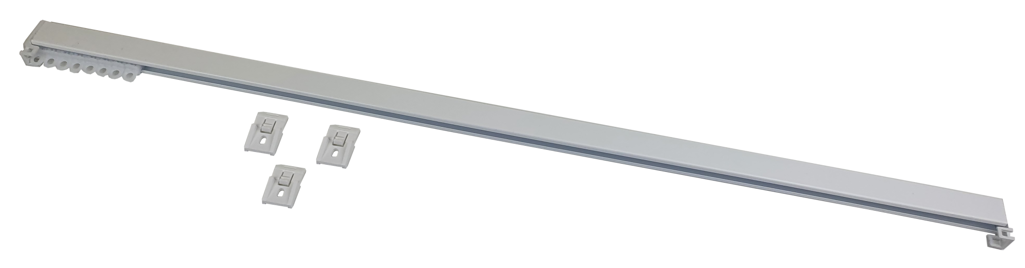 Riel cortina básica techo manual 150cm