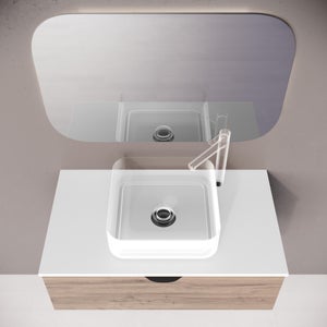 ▷ Mueble de Baño Iris 70 cm. 1 cajón y faldón con lavabo