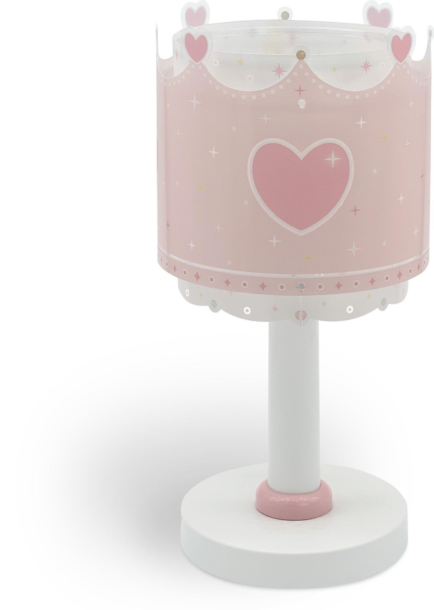 Lámpara de mesa litte queen rosa