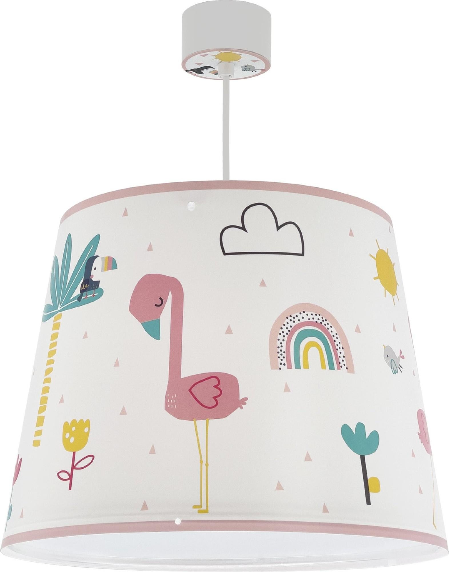 Lámpara de techo flamingo 1 luces e27 33 cm multicolor